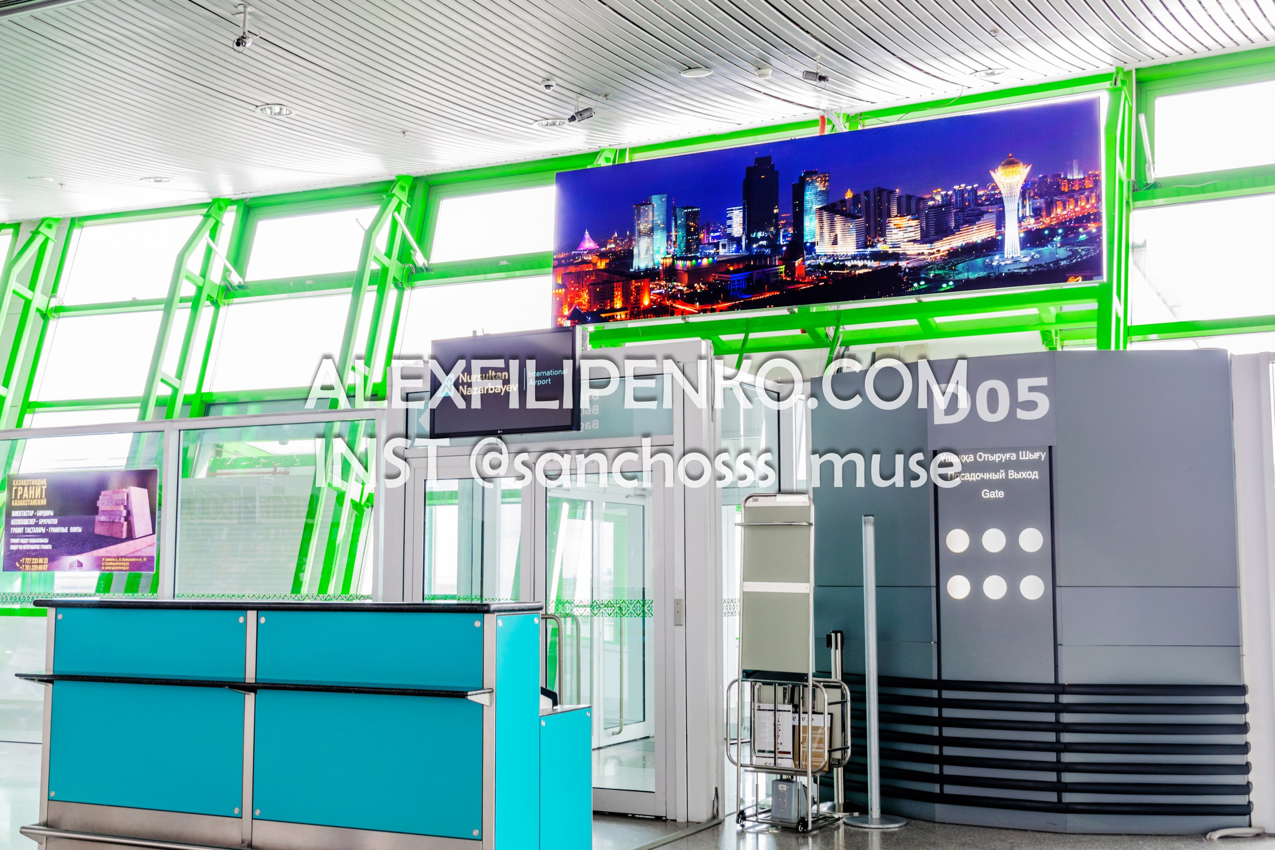 Фотосъемка для рекламного оператора MYD Production в Аэропорту Астаны. Фотограф интерьера недвижимости и архитектуры в Астане