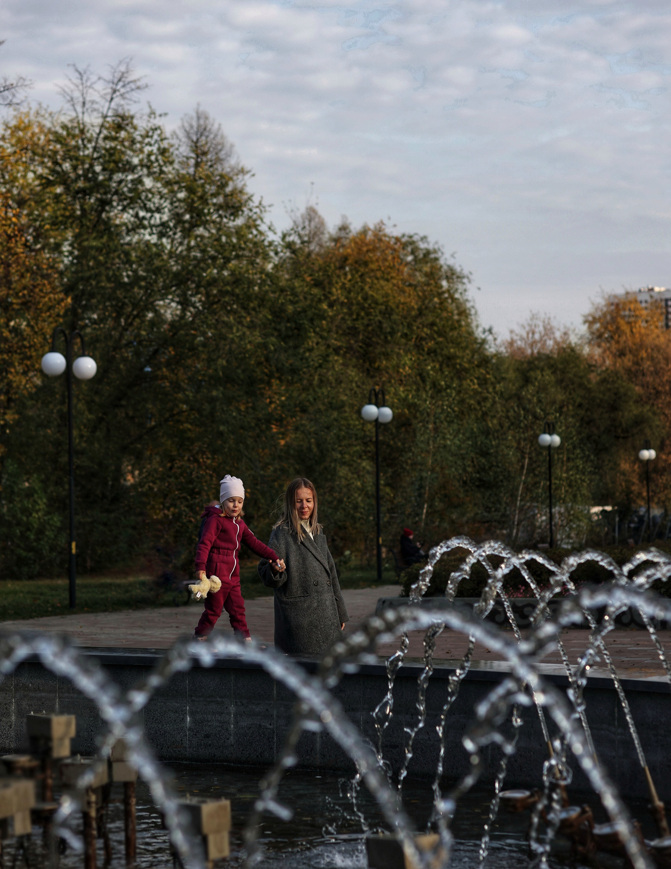 Осенняя фотосессия в парке. Портретный фотограф Москва