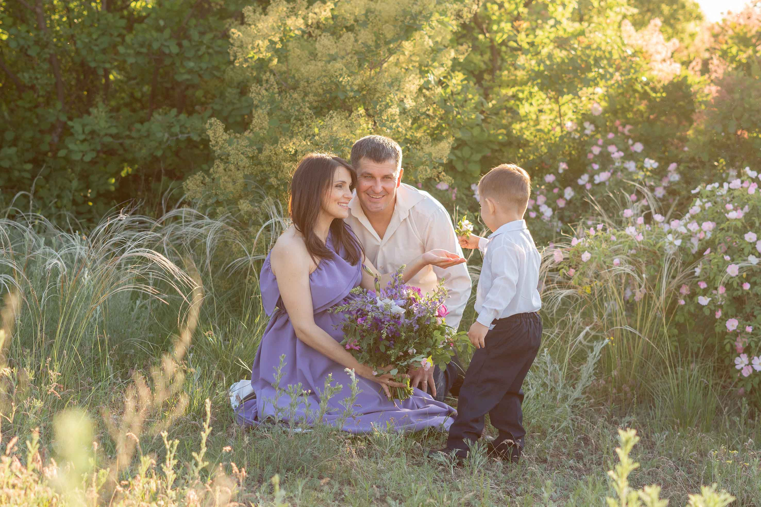 Фиолетовый закат. Семейный и свадебный фотограф Адыгея Краснодар