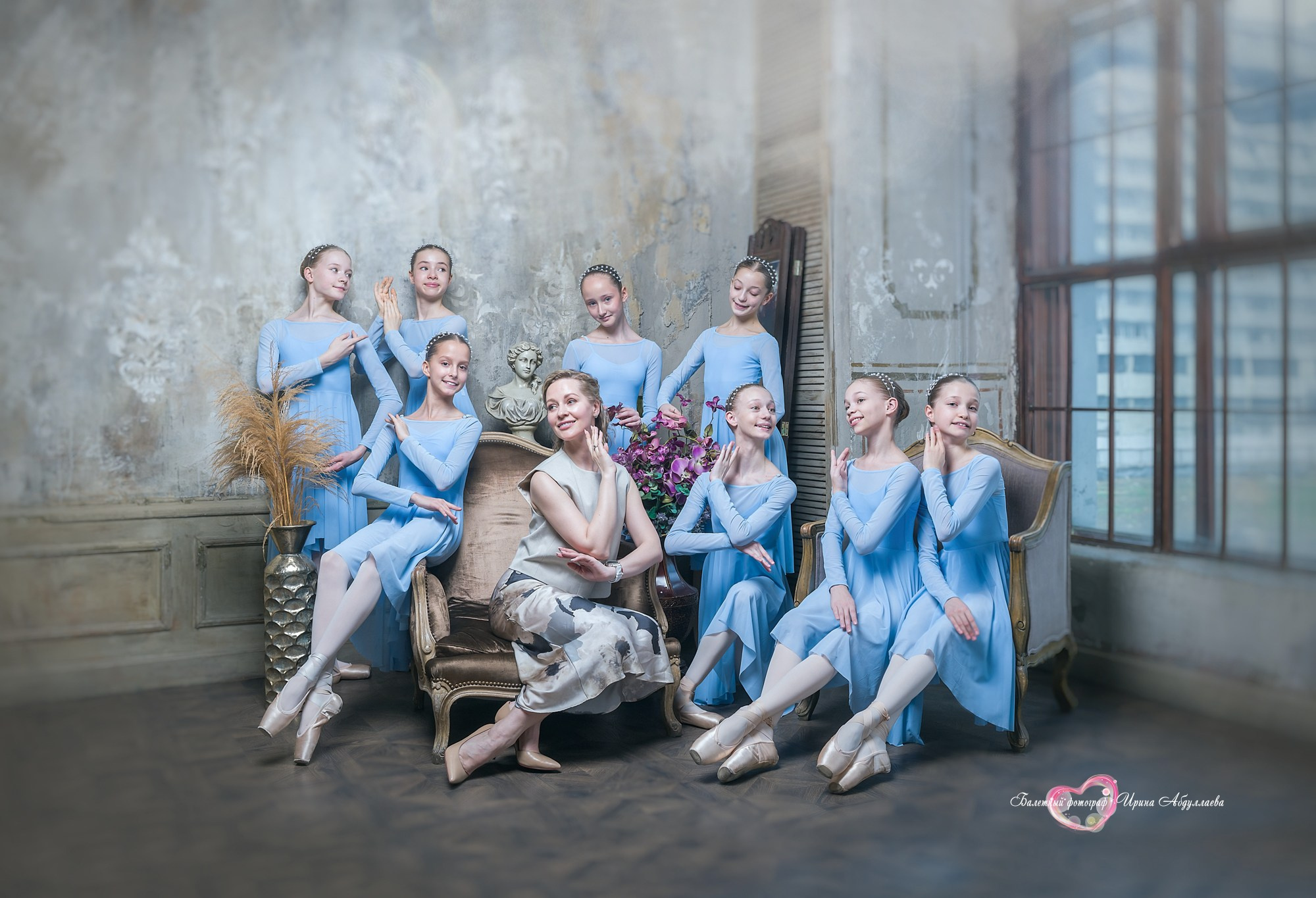 Фотосессия учениц 1 класса МГХУ имюЛавровского