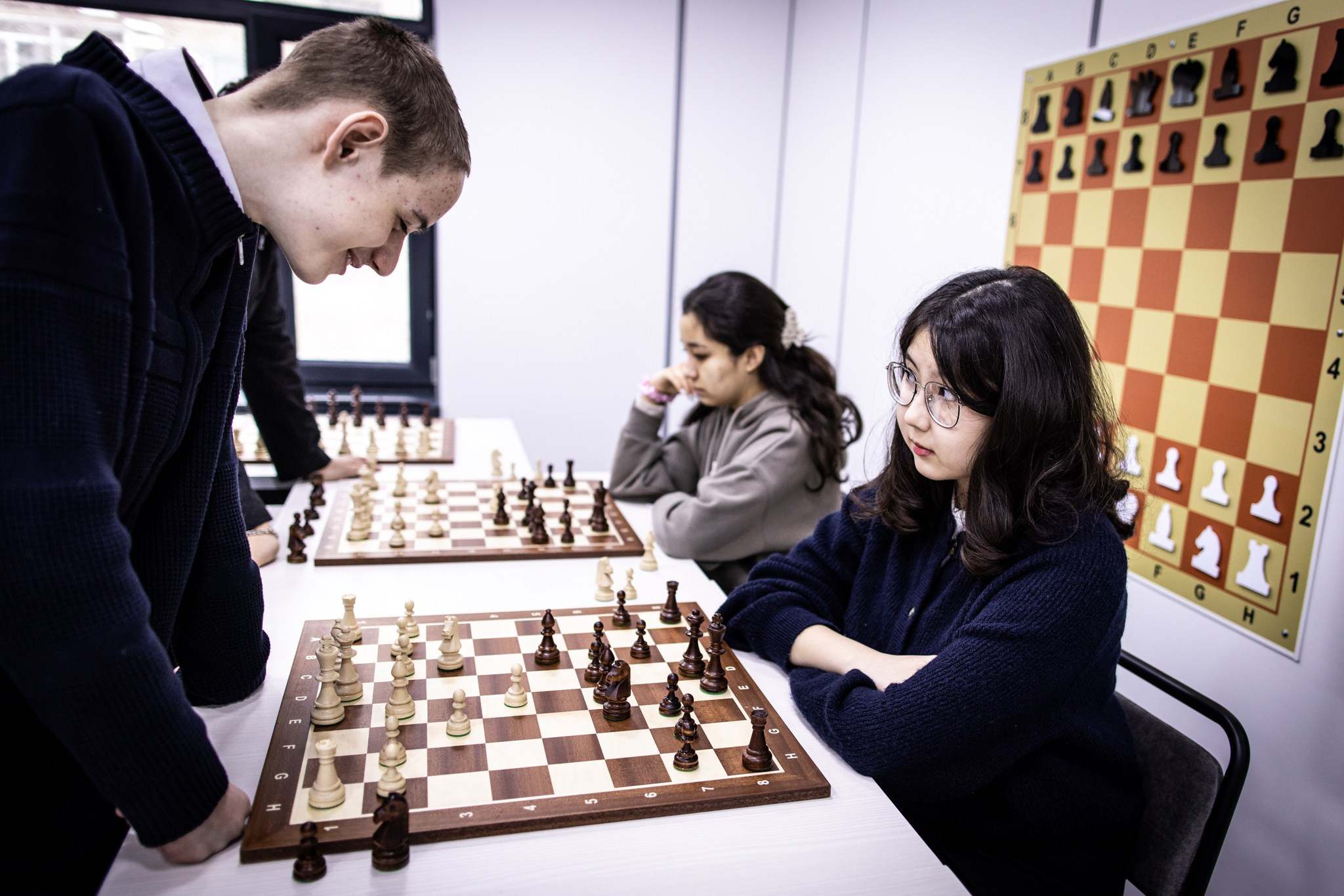 2025.02.01 KAZAKHMYS Youth Team Chess CUP 2025 — Simul with Alexander Moiseenko. Фотограф Анна Штурман (репортажная съёмка любых событий и мероприятий) Anna Shtourman photographer