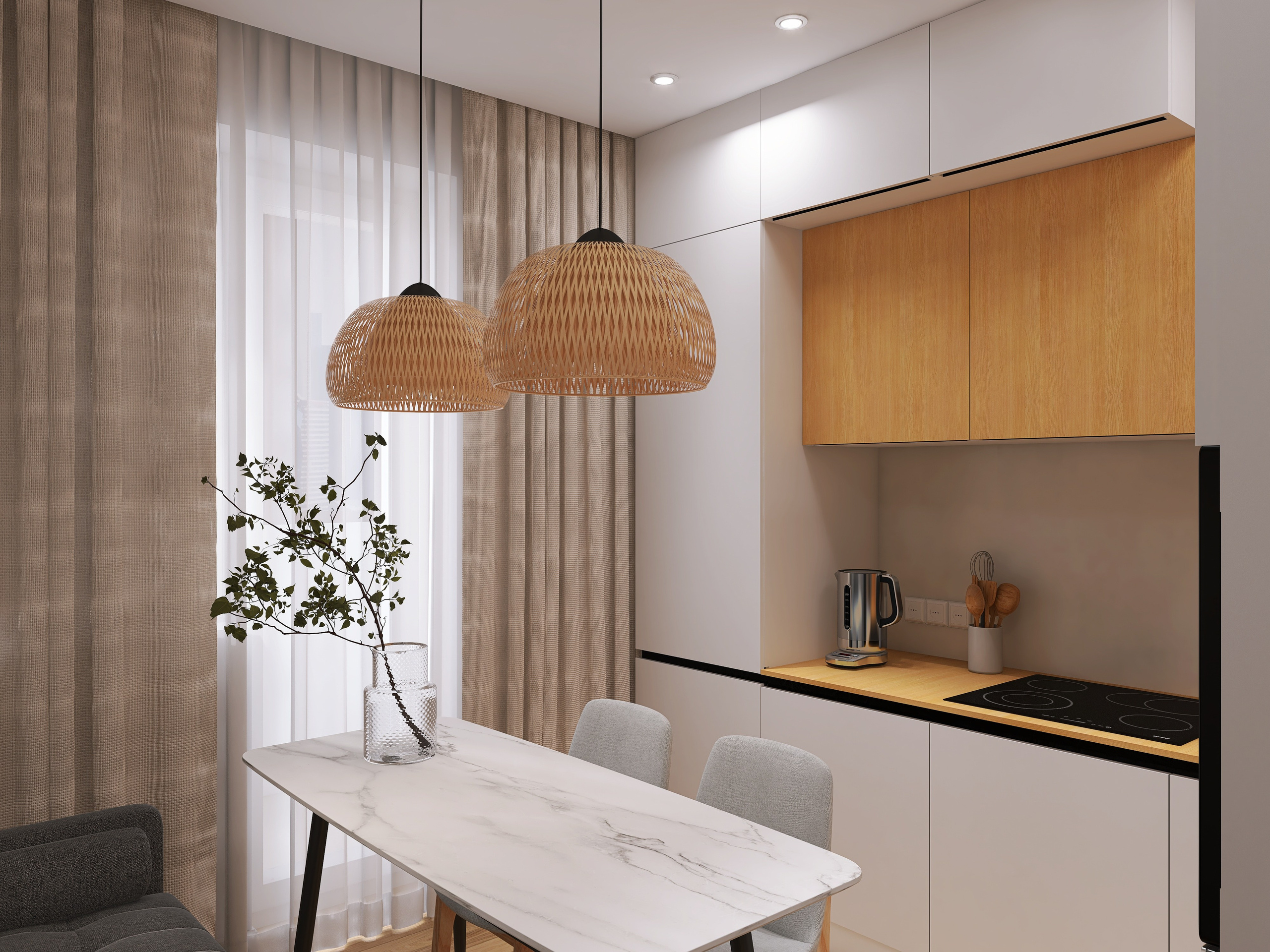 Скандинавский минимализм ул. Анненская. Анастасия Сиднева — дизайн интерьеров в Москве