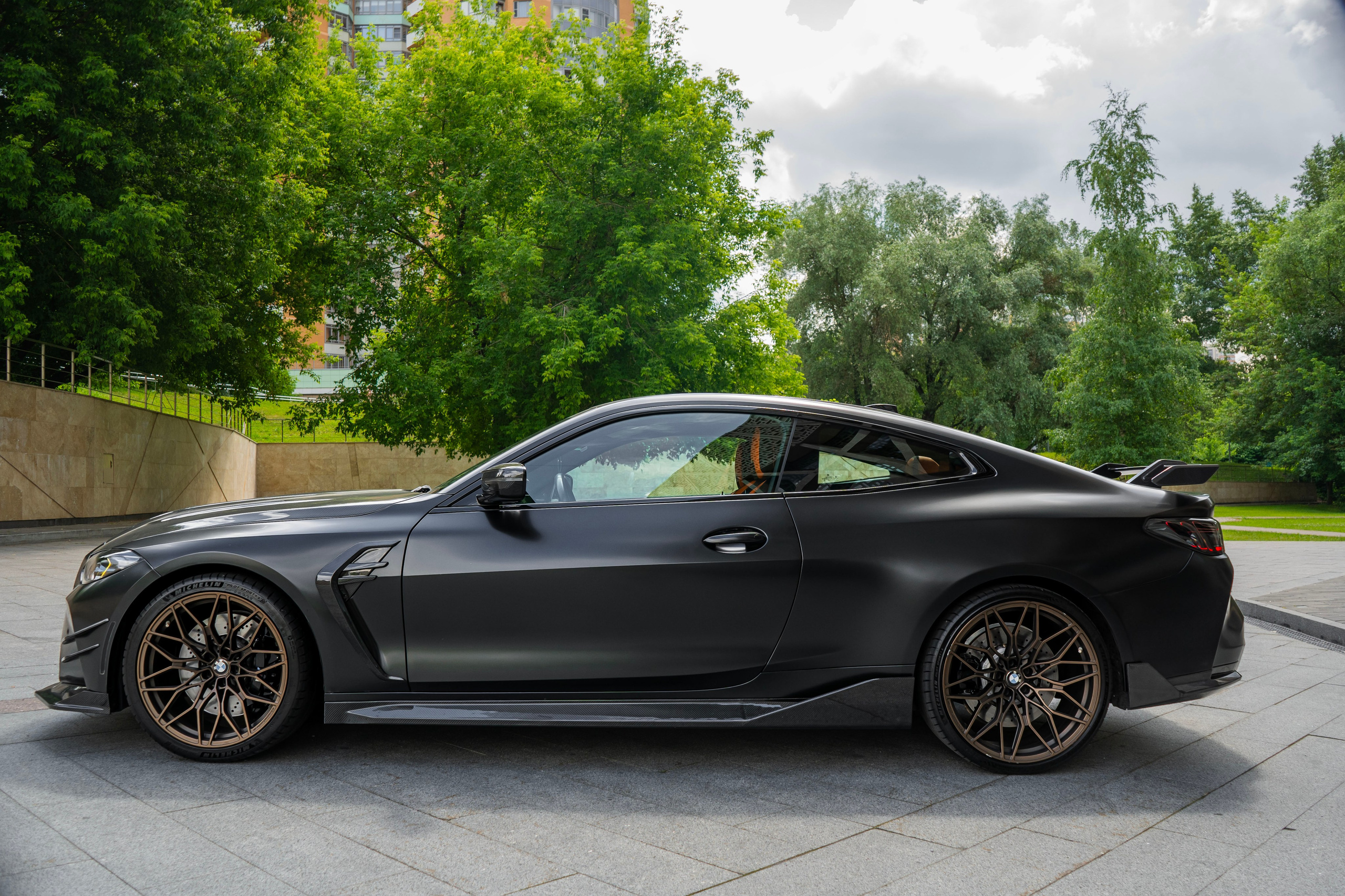 BMW M4 (Black matte). Автомобильный фотограф Ногинск Денис Городок