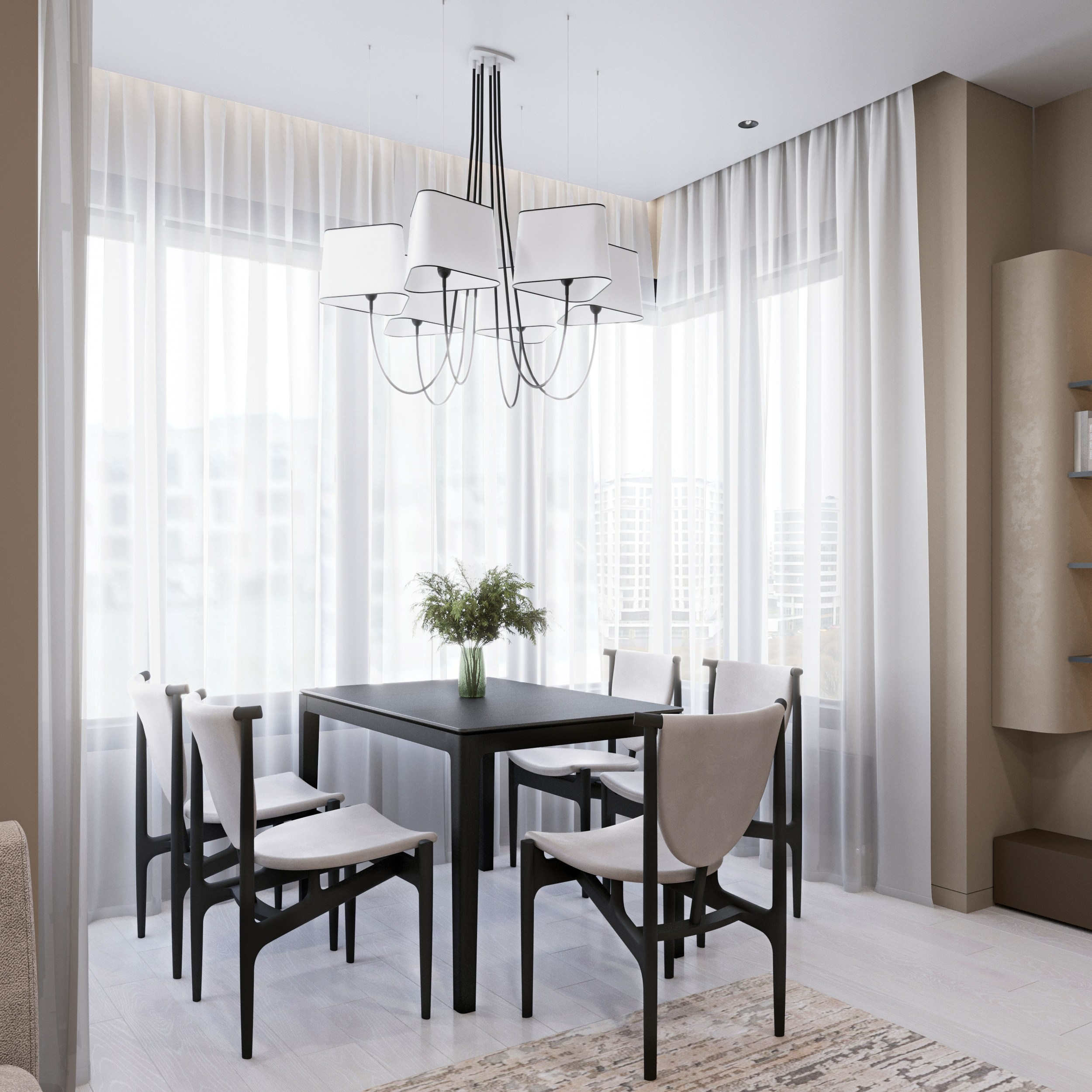 Neva House. 3D visualization of exteriors and interiors