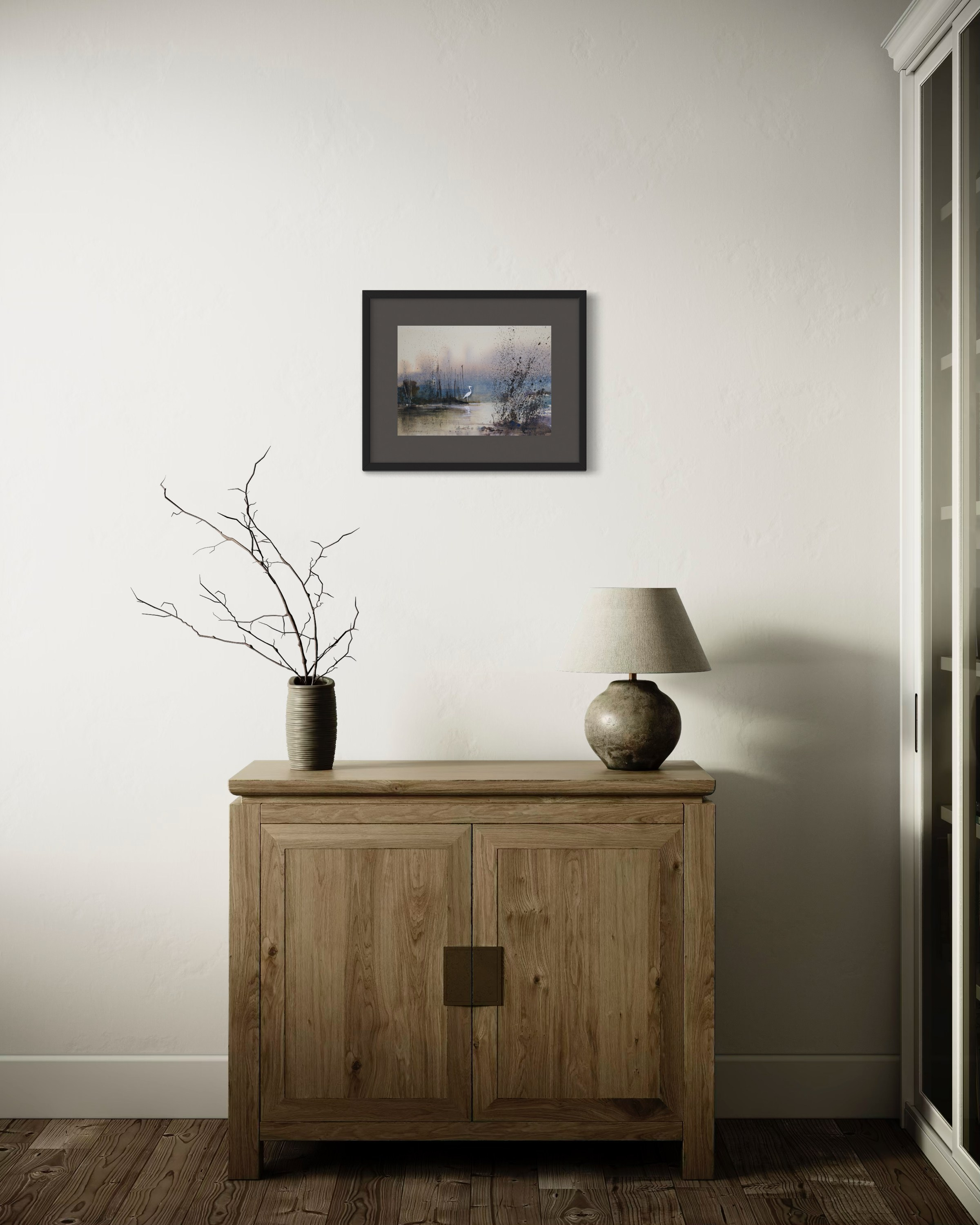 Цапля 4 серии работ ПТИЦЫ (35×25см) 40 000 р. ГАЛЕРЕЯ