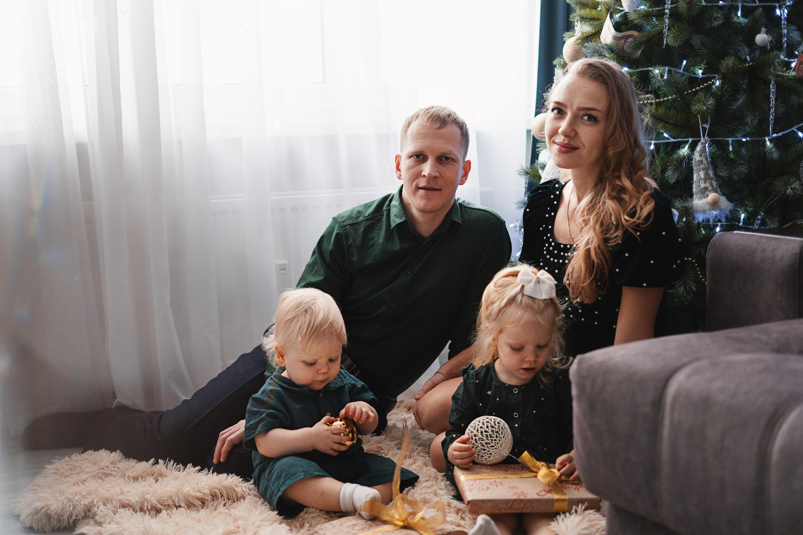 Семейная съемка в студии, дома. Семейный и детский фотограф в Санкт-Петербурге Анна Никитина