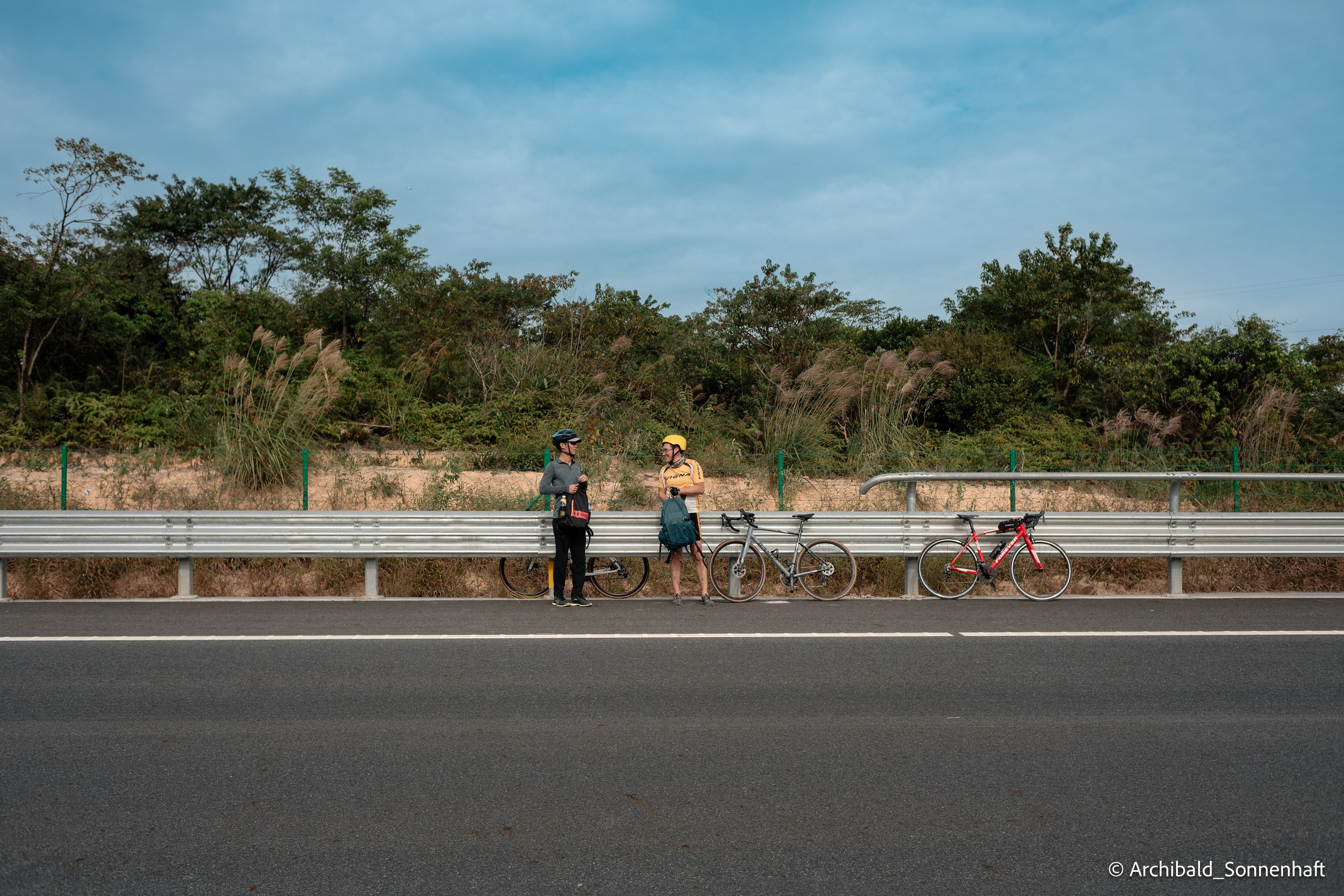 The first time on a road bike. Photographer in Guangzhou, China. Archibald Sonnenhaft