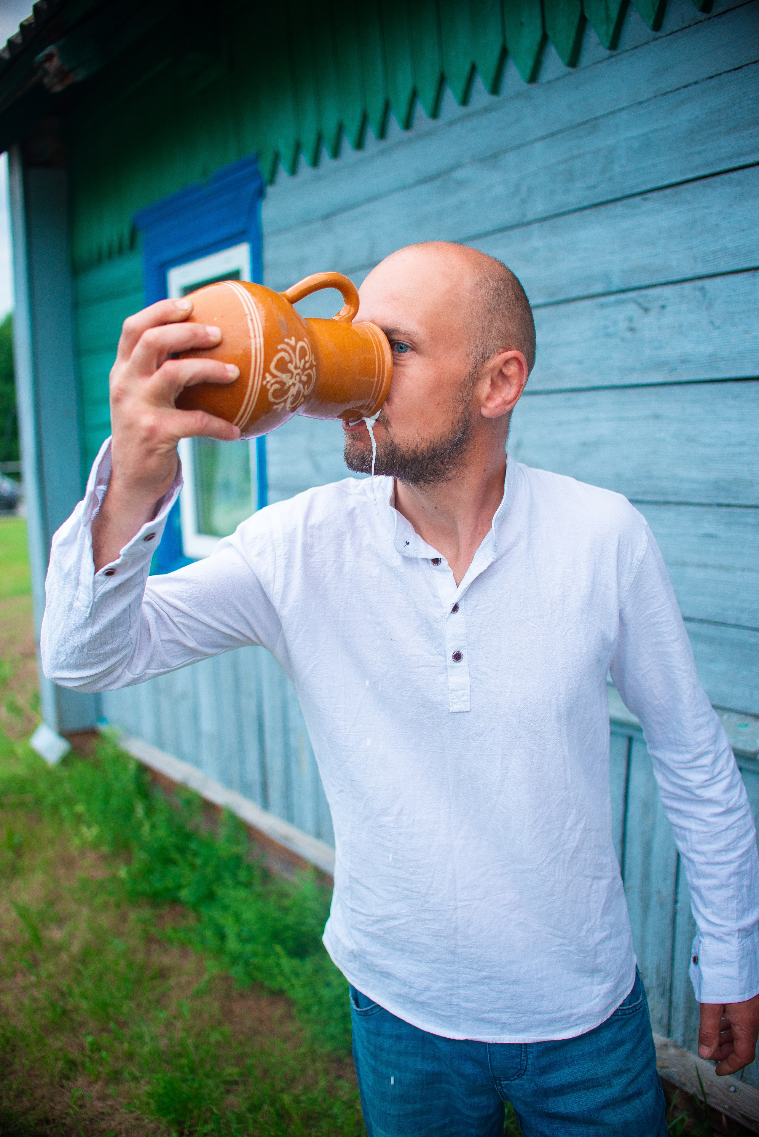Деревенская история. Семейный фотограф на выписку из роддома и крещение Минск Настя Гришук