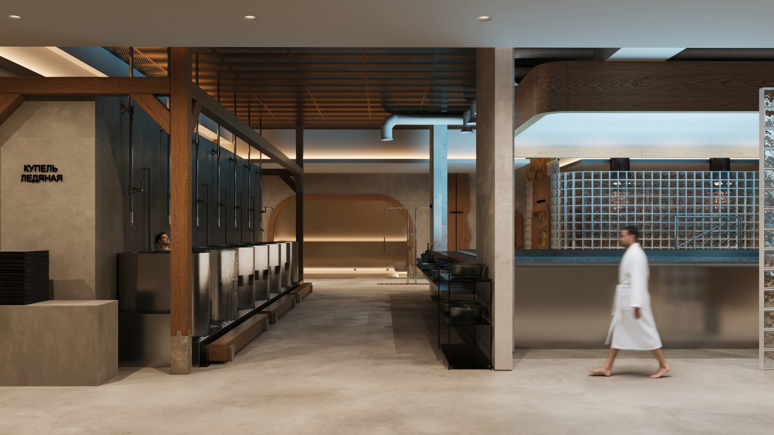 Банный комплекс «Мамин Сибиряк». Екатеринбург. Клиент: Городище. Евгений Пырков — 3d визуализатор интерьеров и экстерьеров России