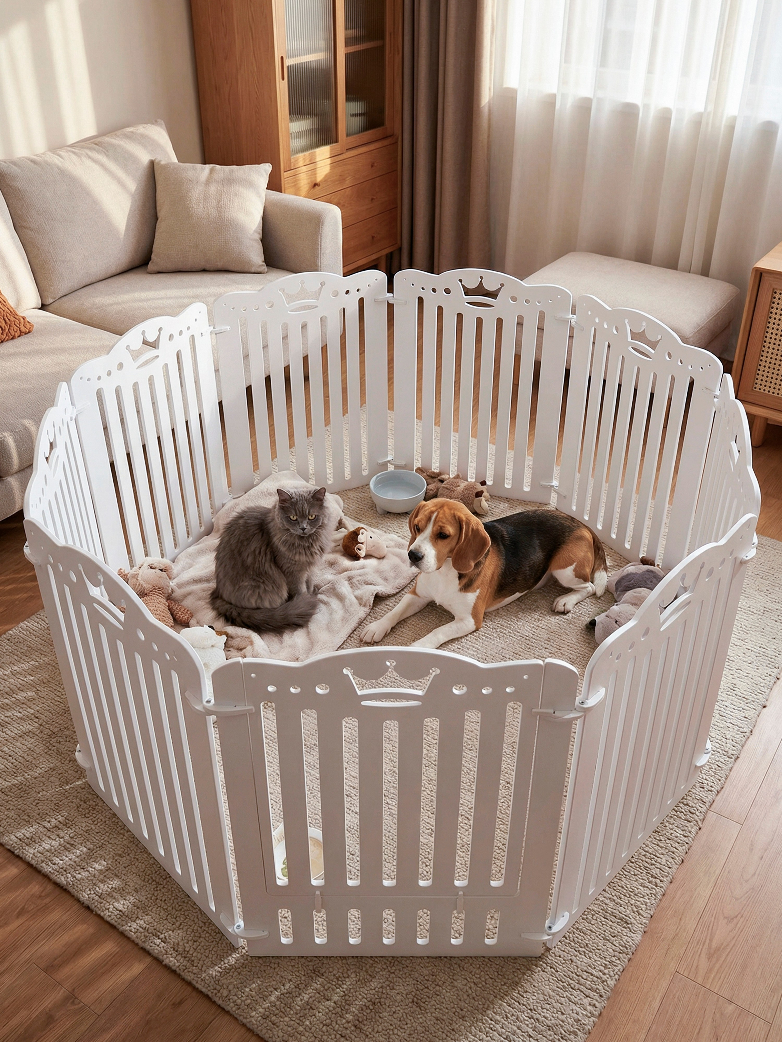 Вольер Белый (10 Секций). Murstyle