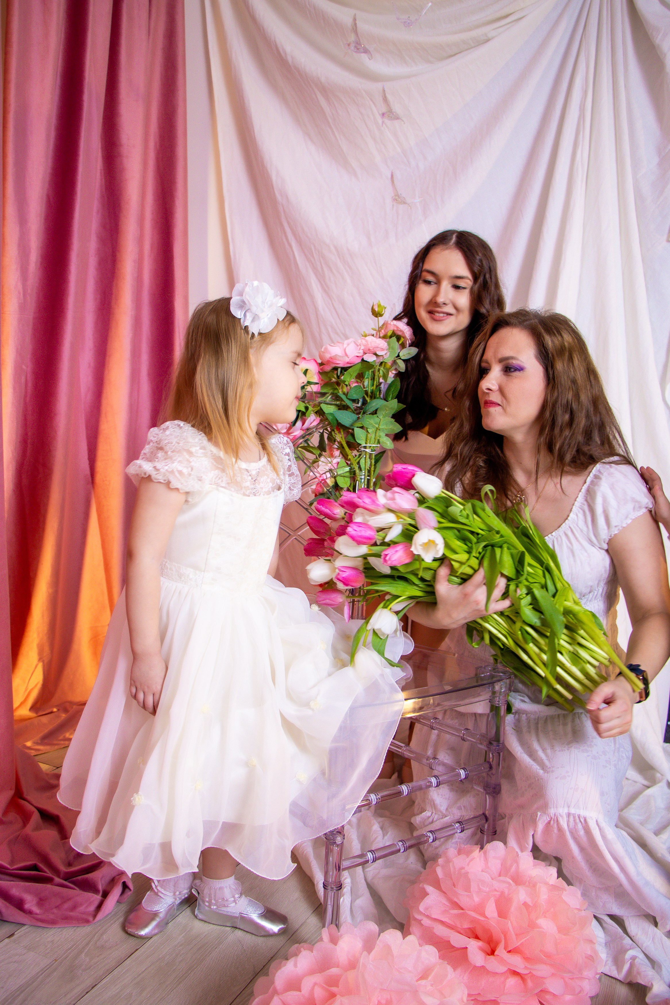 Семейная с тюльпанами. Фотограф Татьяна Матрос