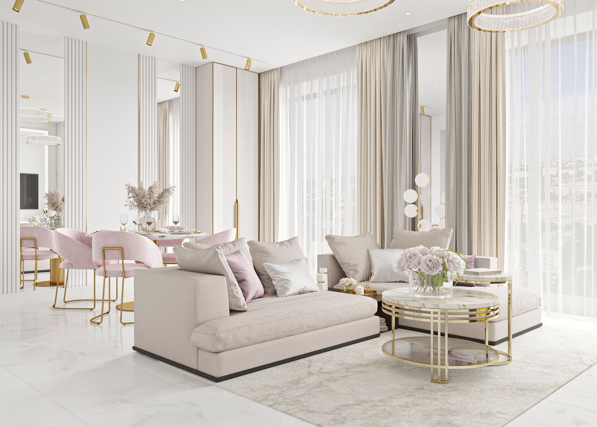 RESIDENCE PRIME PARK 3, MOSCA. Irina Balykina — Interior 3D Visualisation