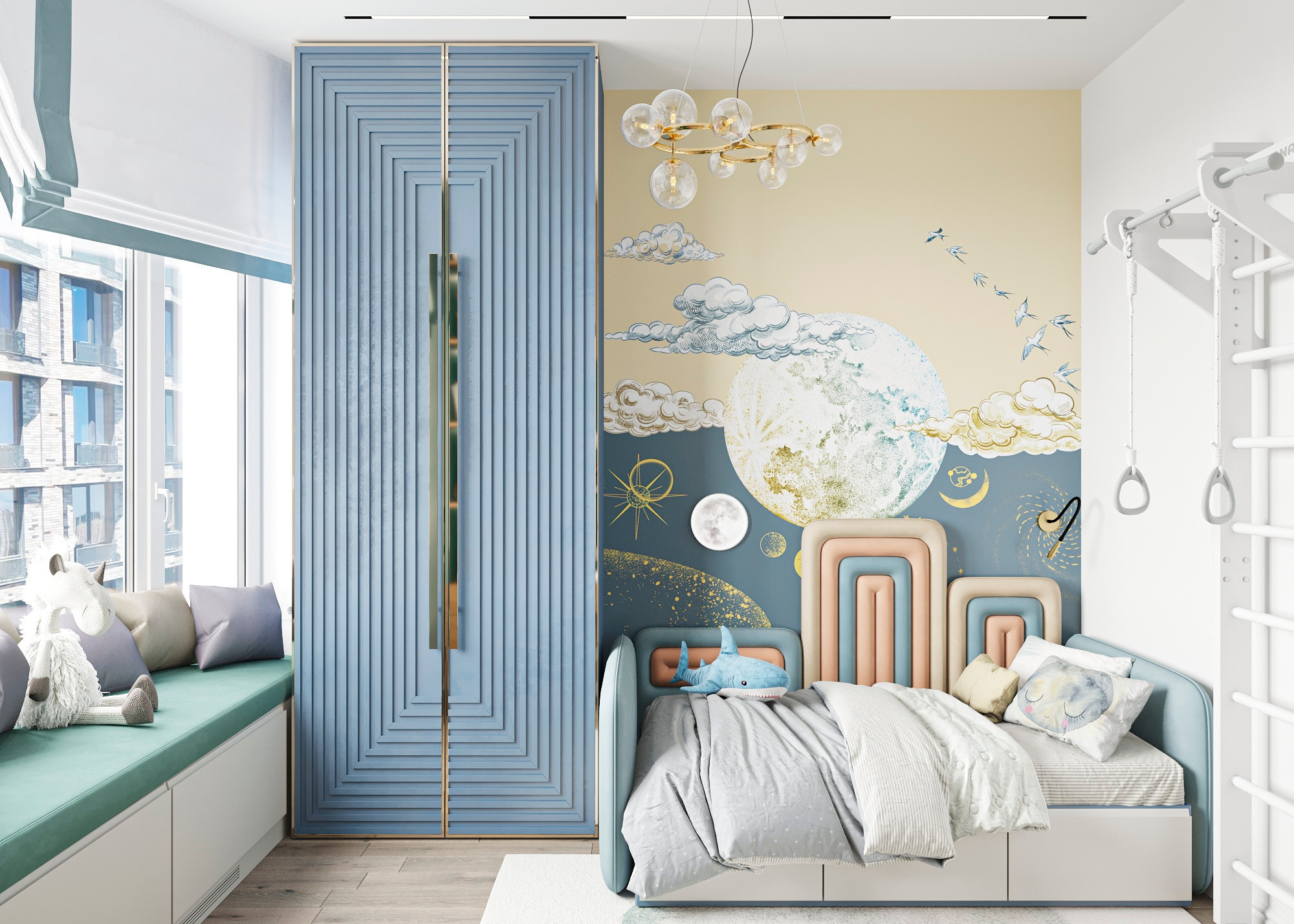 ЖК РИВЕР ПАРК (МОСКВА) 63 КВ.М. Irina Balykina — Interior 3D Visualisation