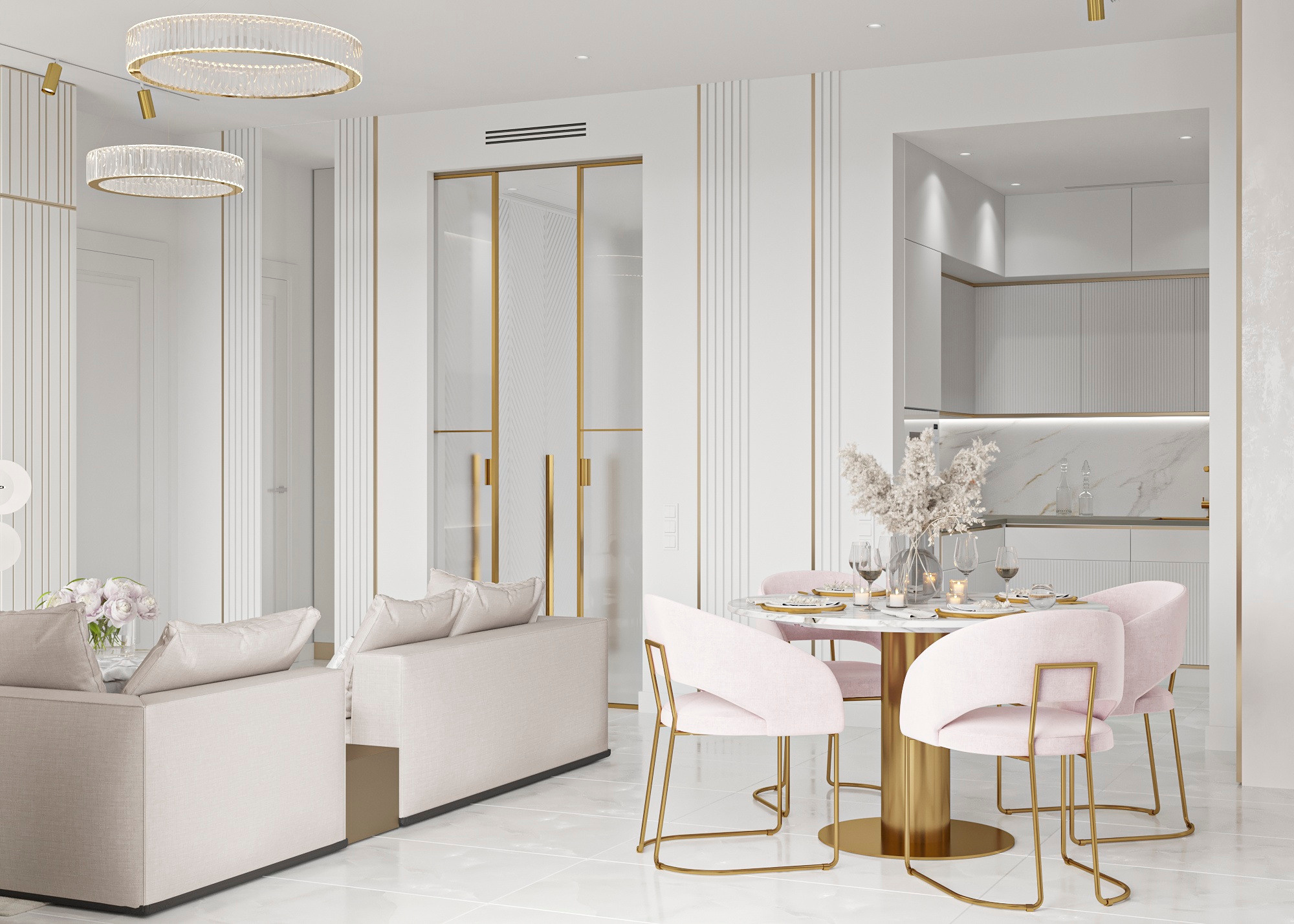 RESIDENCE PRIME PARK 3, MOSCA. Irina Balykina — Interior 3D Visualisation