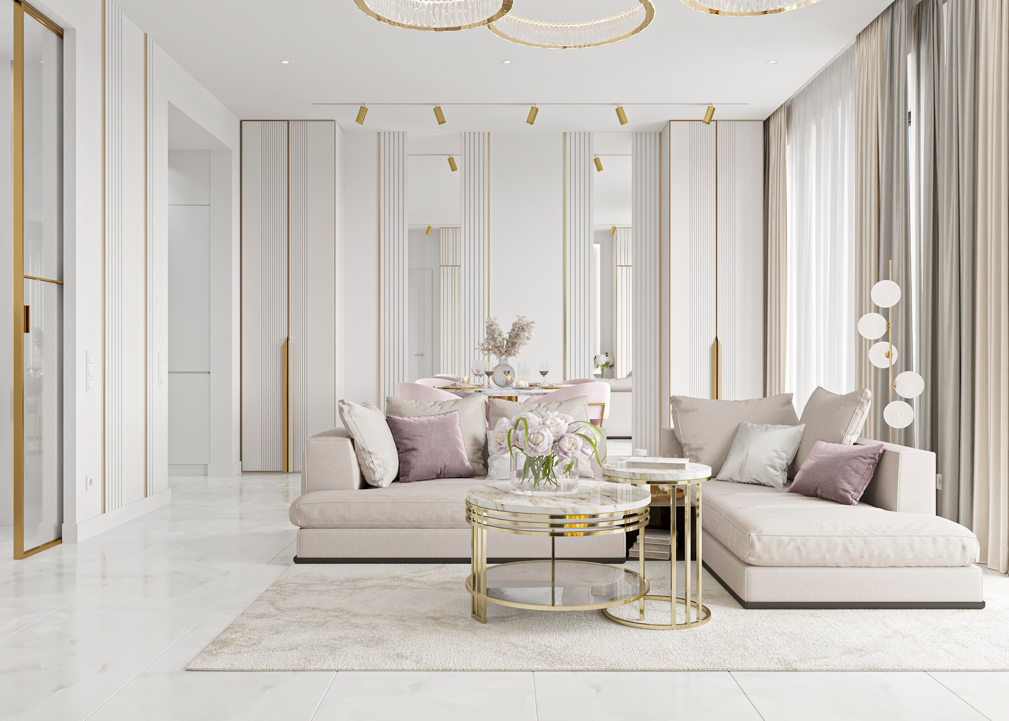 RESIDENCE PRIME PARK 3, MOSCA. Irina Balykina — Interior 3D Visualisation