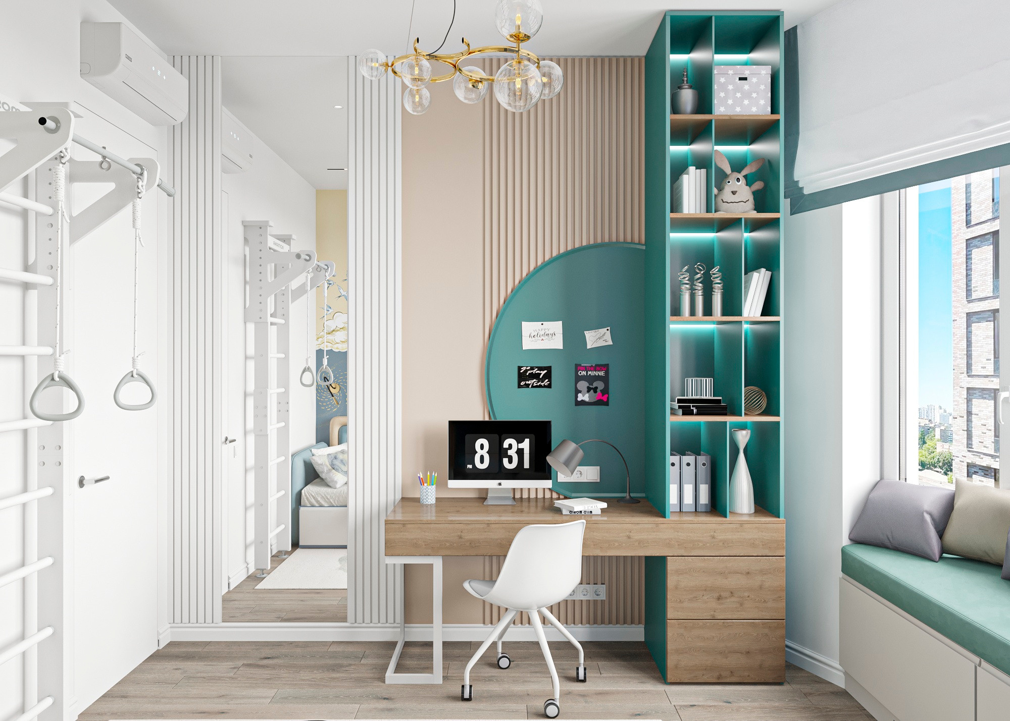 ЖК РИВЕР ПАРК (МОСКВА) 63 КВ.М. Irina Balykina — Interior 3D Visualisation