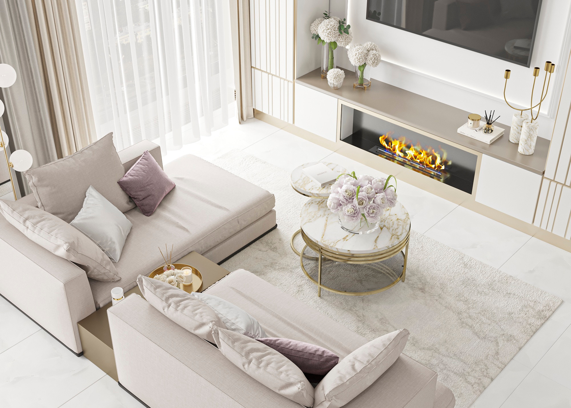 RESIDENCE PRIME PARK 3, MOSCA. Irina Balykina — Interior 3D Visualisation