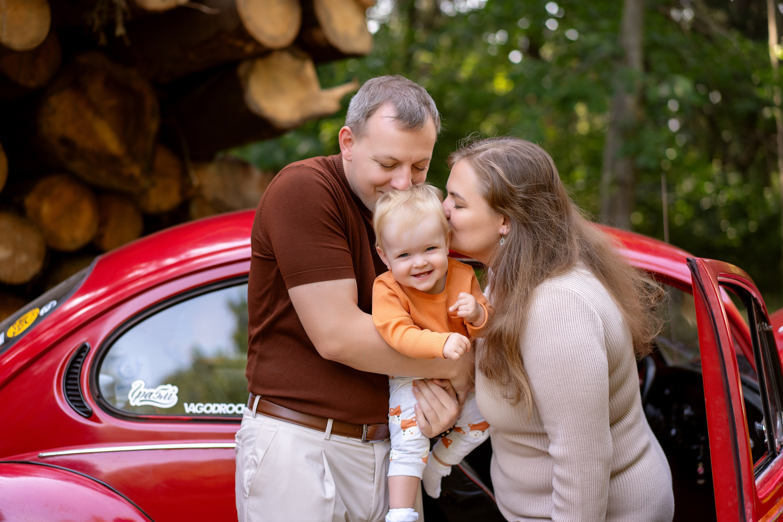 Фотодень с РетроМашинкой. Семейный и свадебный фотограф Минск, Беларусь Анна Орловская