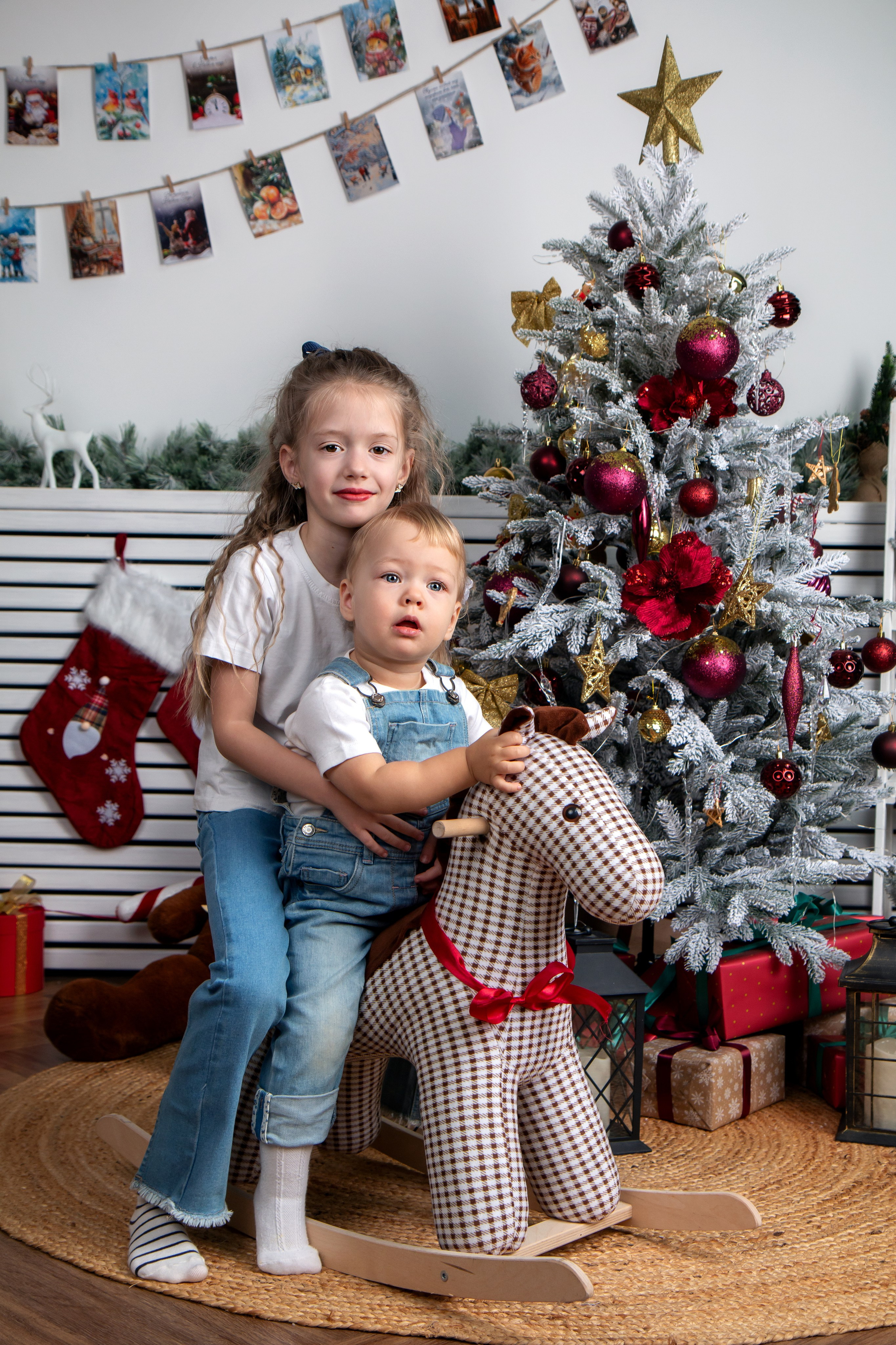 Новогодняя фотосъемка для Ангелины и ее семьи. Фотограф в Шелехове, лучшие выпускные альбомы в Шелехове
