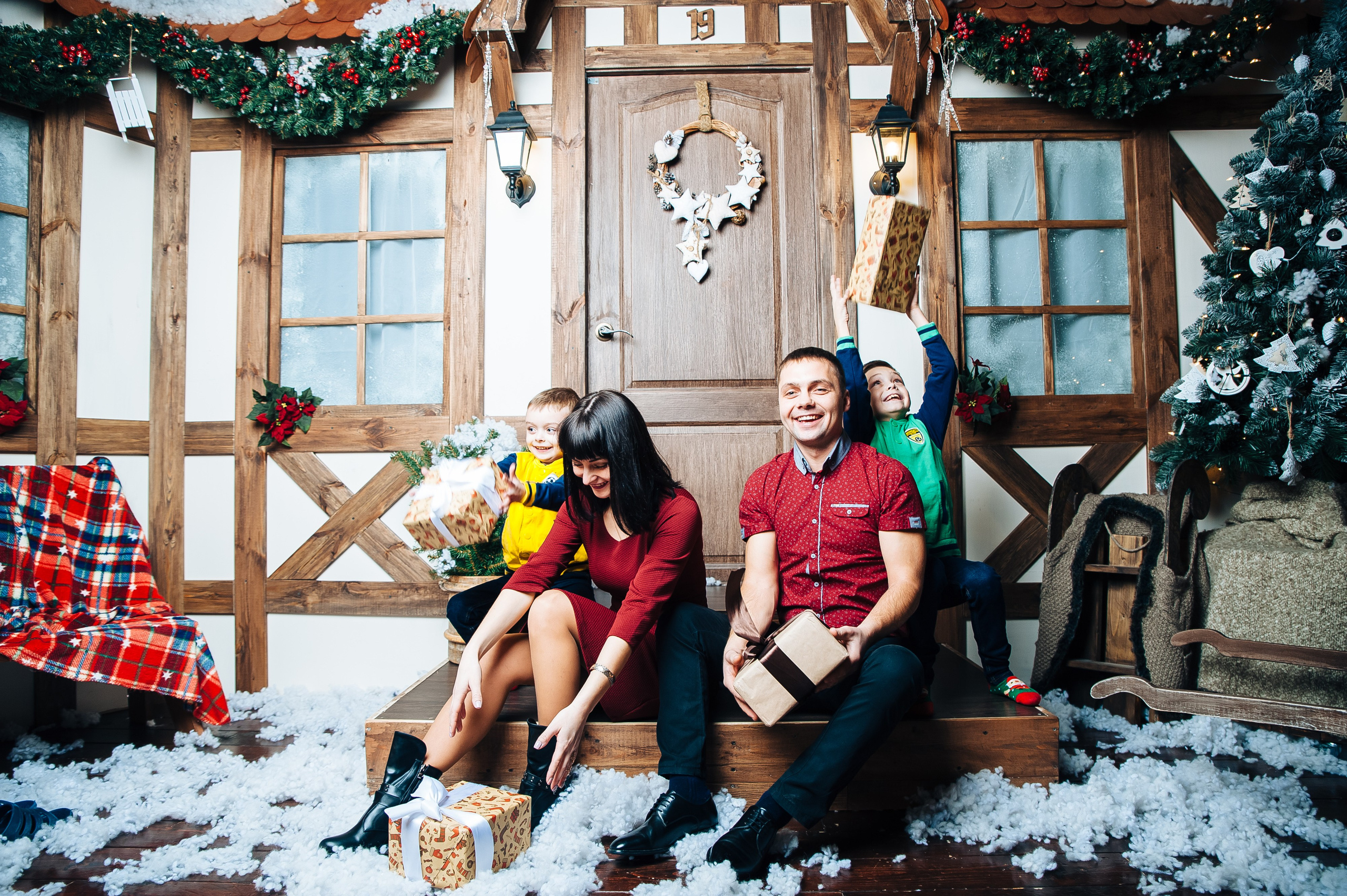 Новогодняя фотосессия в студии Минск, семейная фотосессия Минск