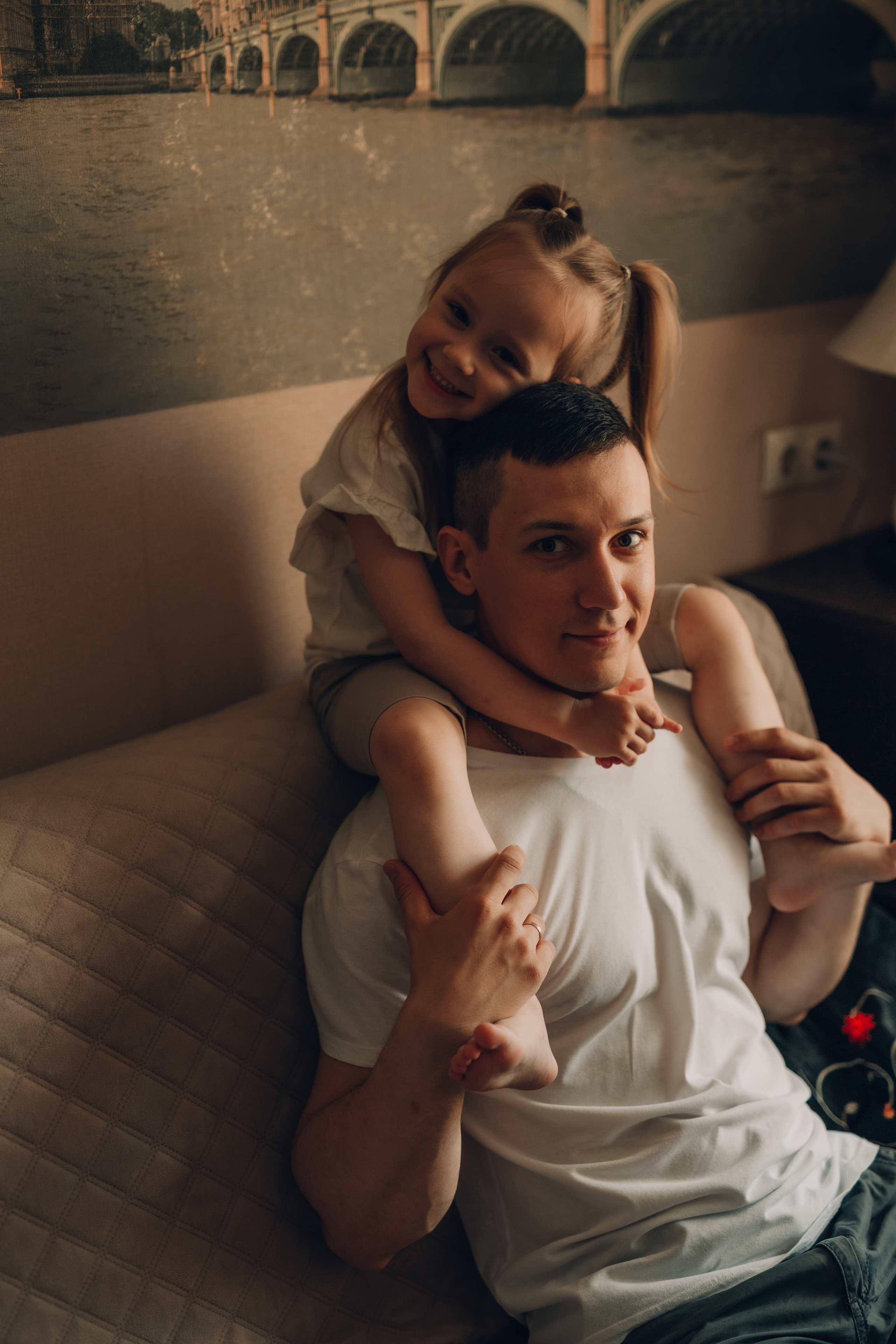 Петя, Аня и Аришка. Домашняя фотосессия. Семейный фотограф в Казани Рузалина Гафурова