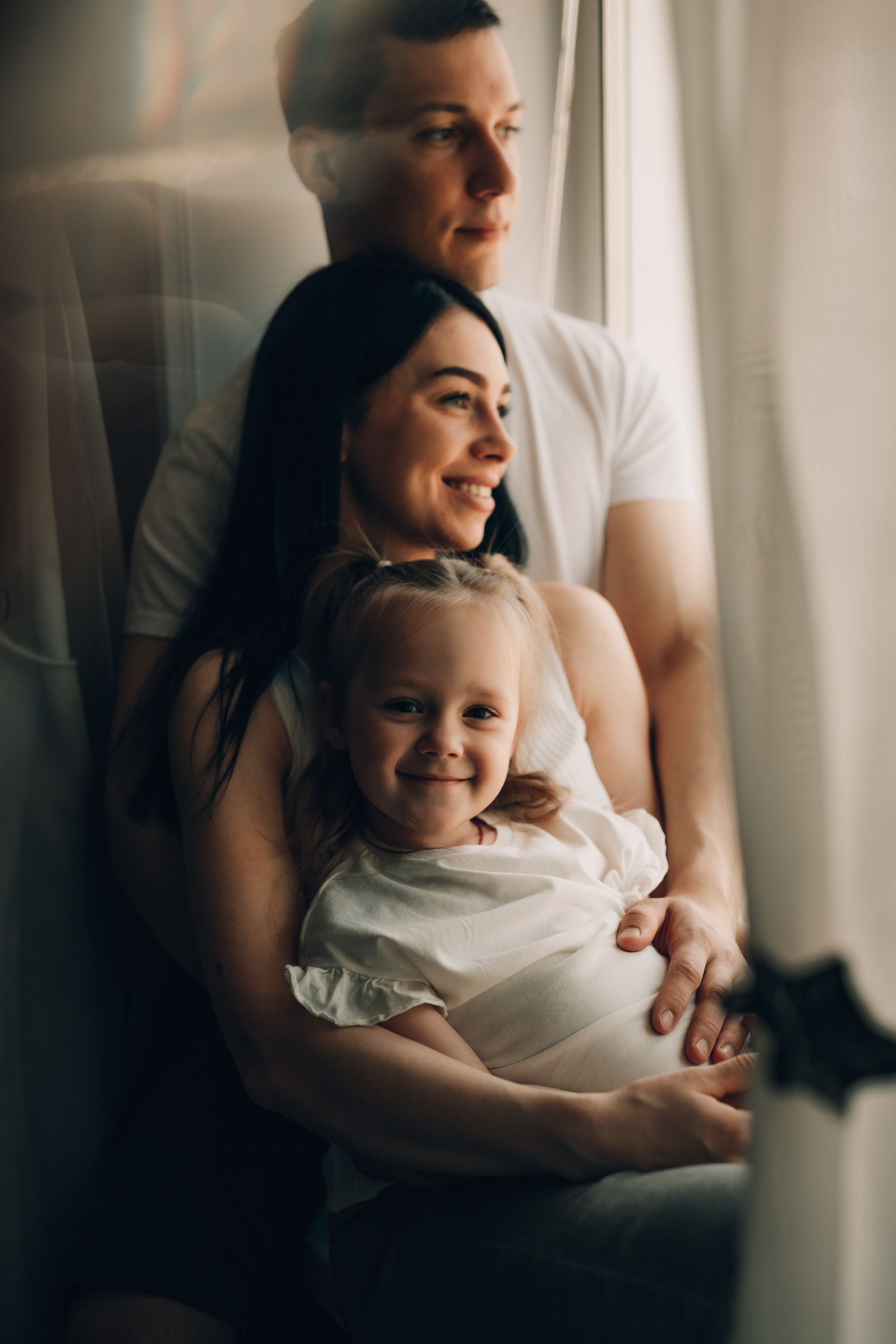 Петя, Аня и Аришка. Домашняя фотосессия. Семейный фотограф в Казани Рузалина Гафурова