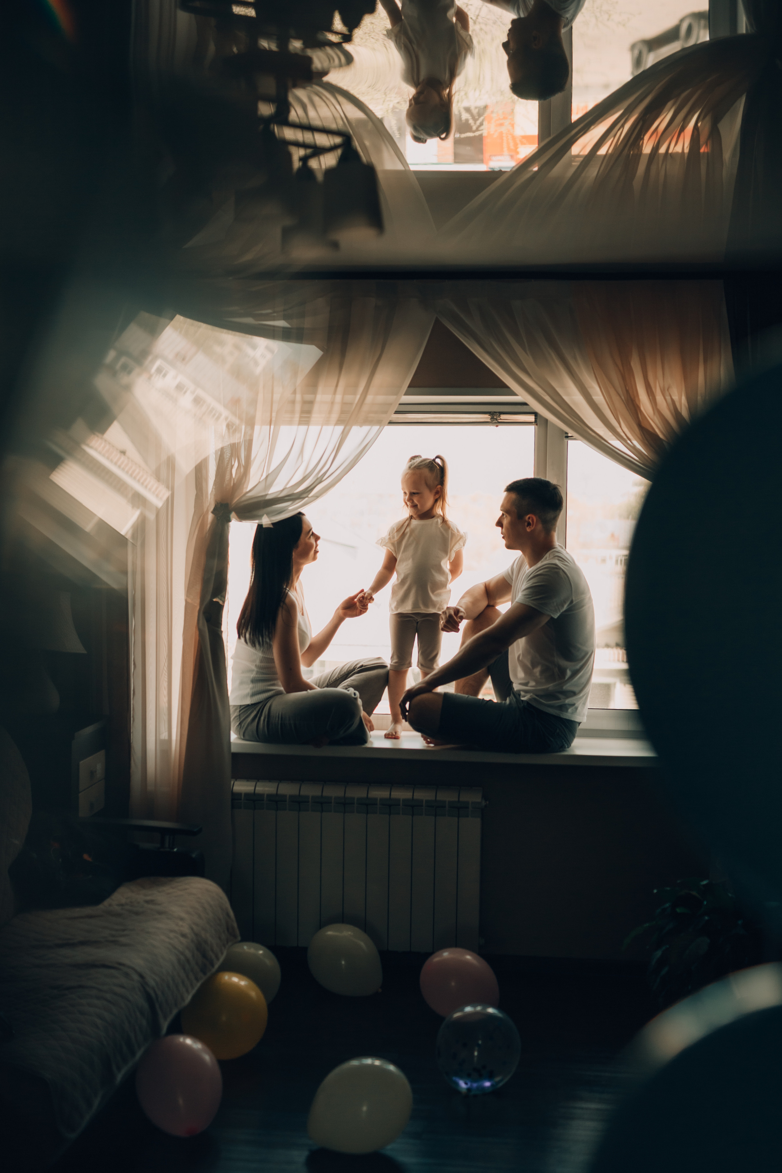 Петя, Аня и Аришка. Домашняя фотосессия. Семейный фотограф в Казани Рузалина Гафурова