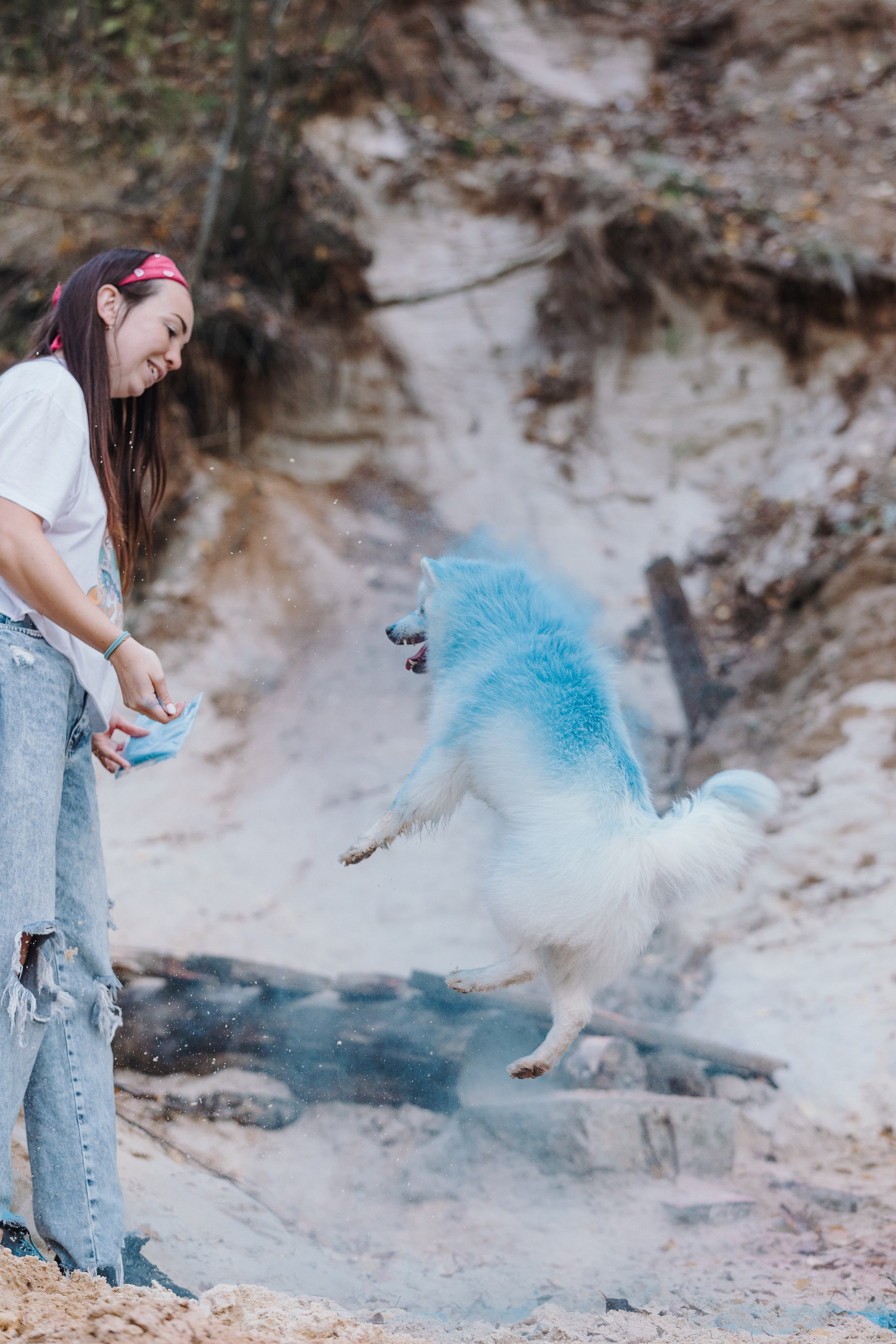 Краски холи. Фотограф анималист Кристина Карпова, Москва