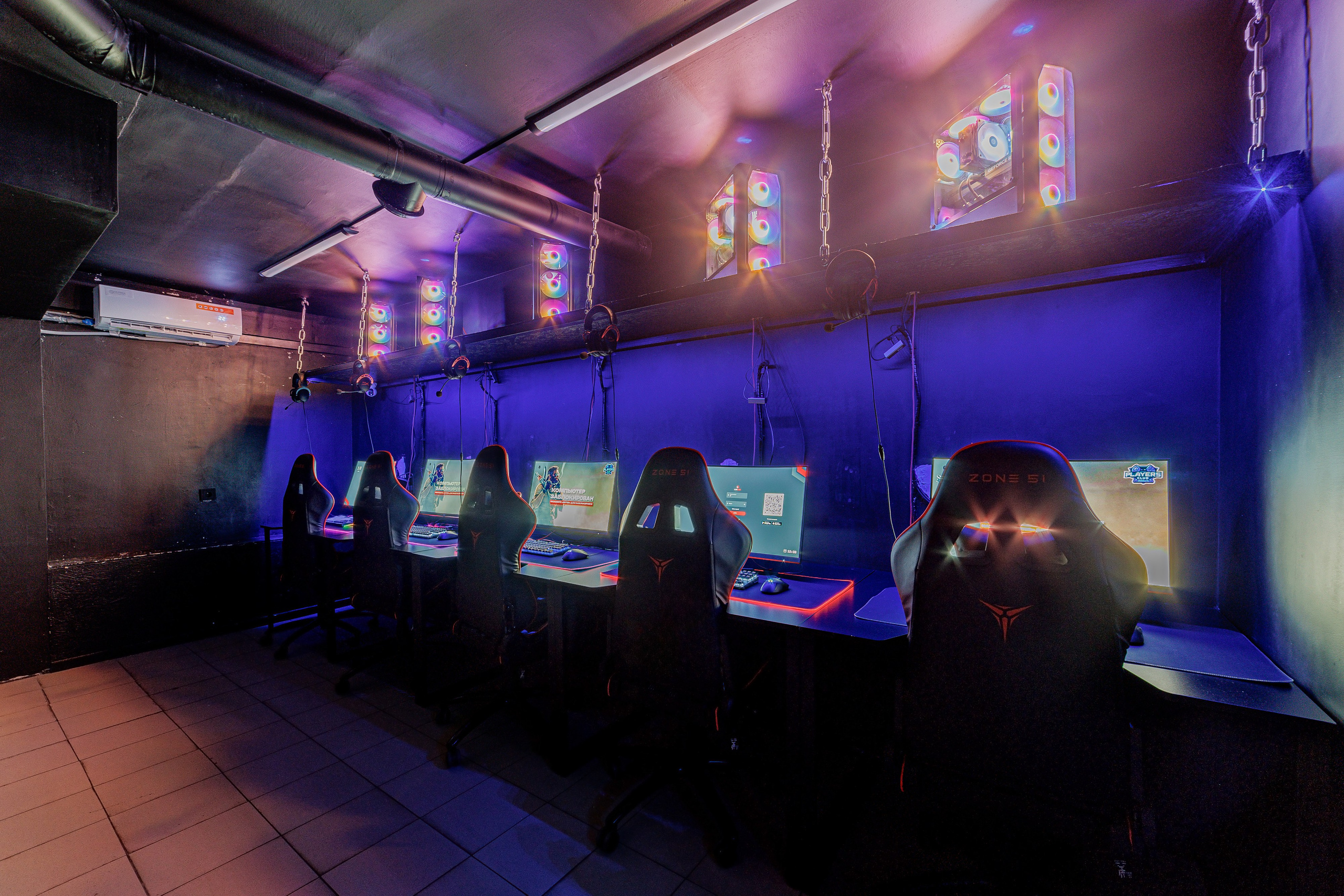 интерьерная съемка для компьютерного клуба в Анапе