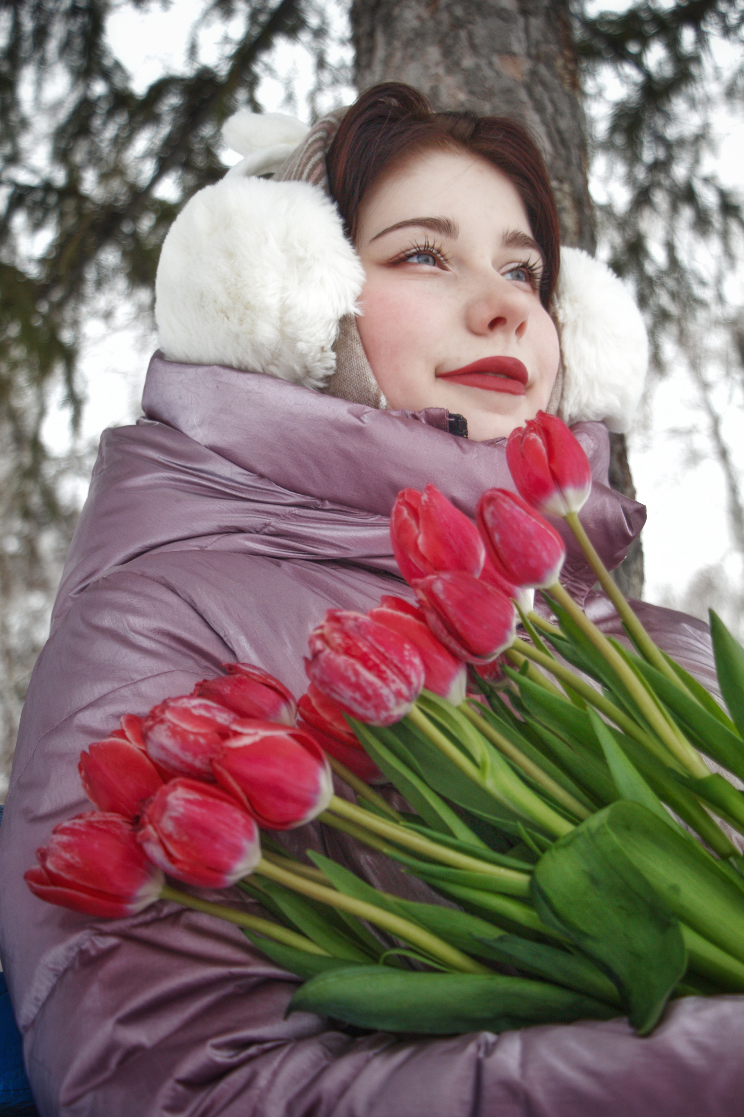 Нежная Маша с тюльпанами…. Творческая, семейная Фотосъемка ДоброДарова Елена Омск