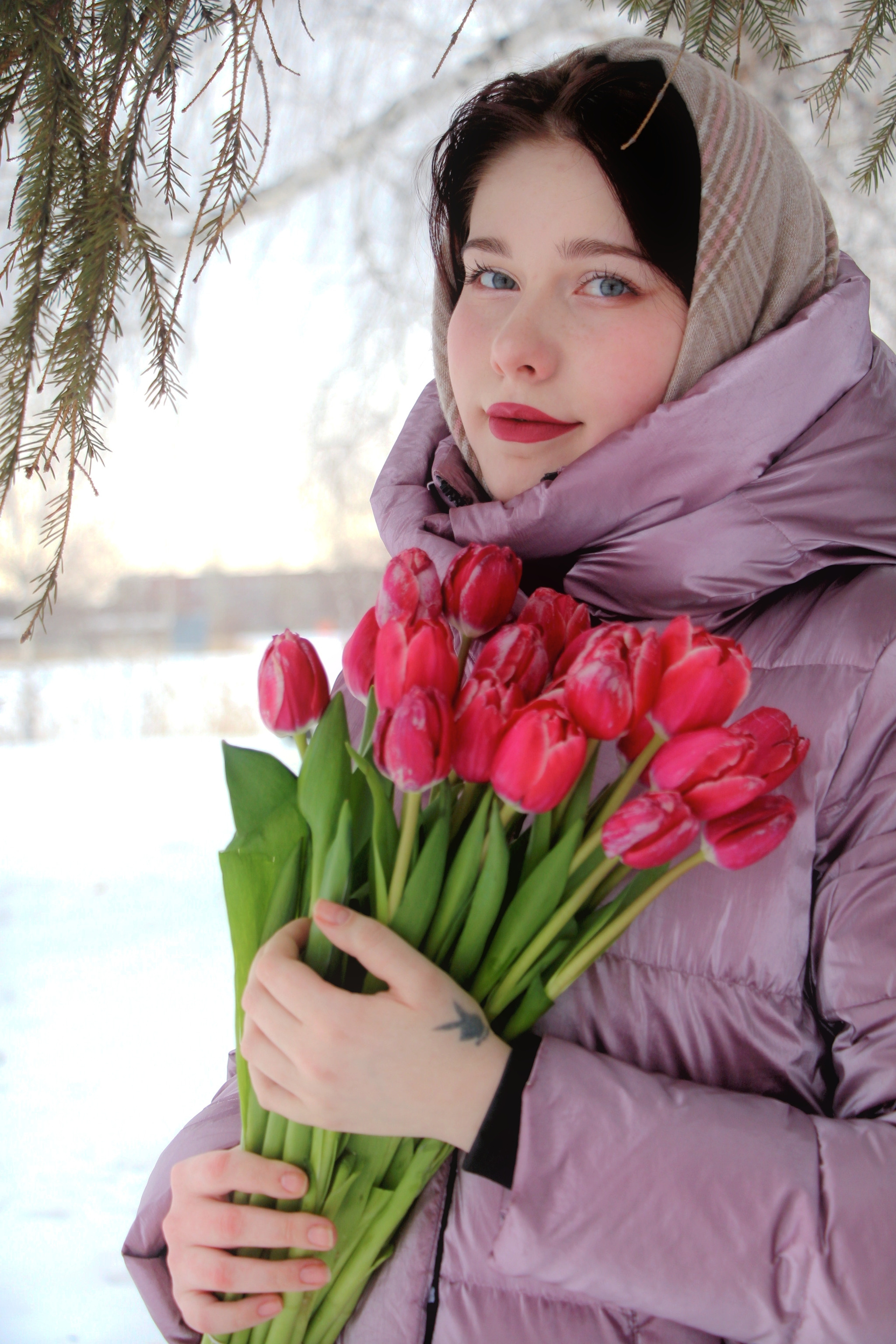 Нежная Маша с тюльпанами…. Творческая, семейная Фотосъемка ДоброДарова Елена Омск
