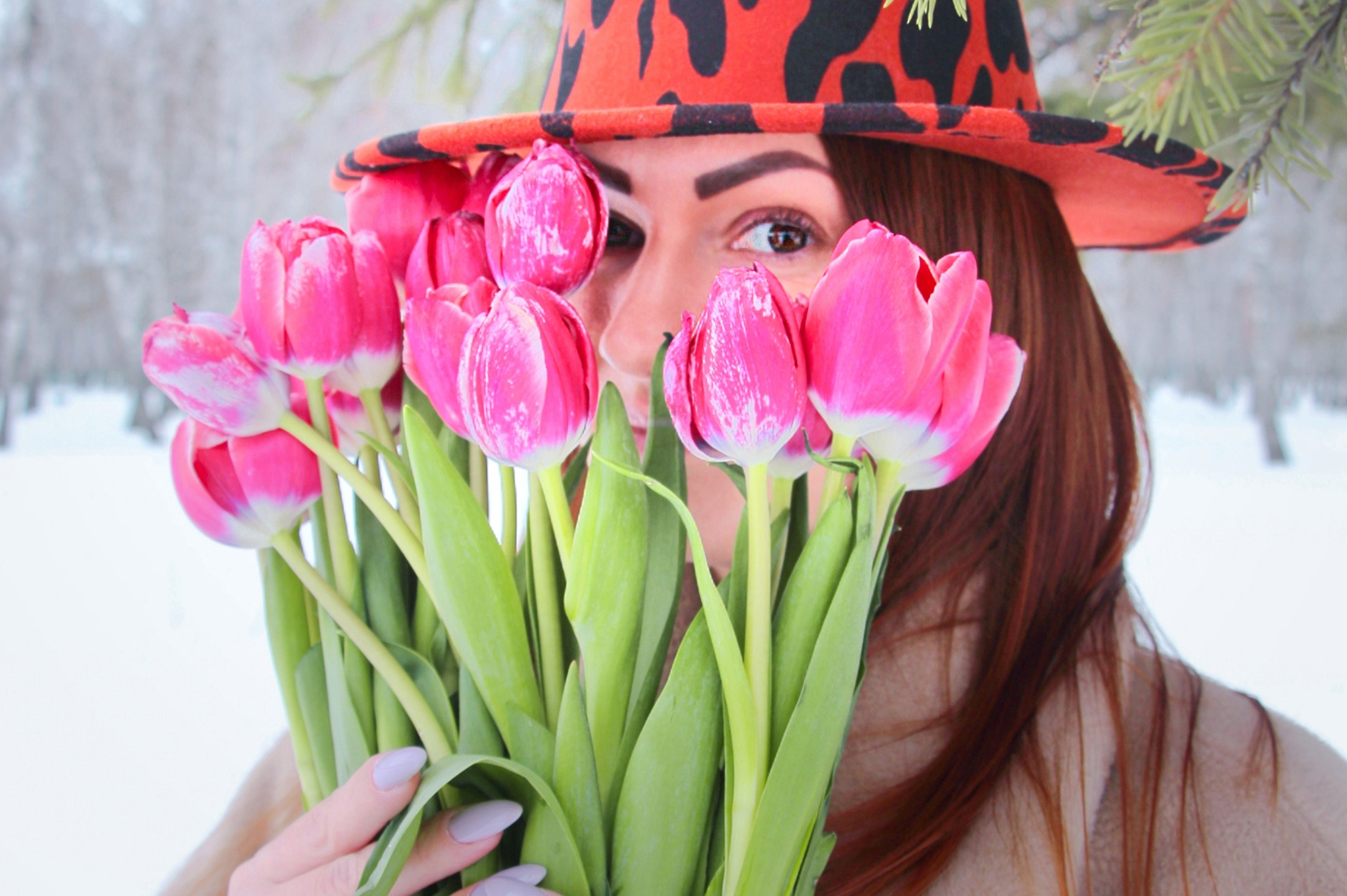 Обоятельная Виктория с букетом тюльпанов…. Творческая, семейная Фотосъемка ДоброДарова Елена Омск