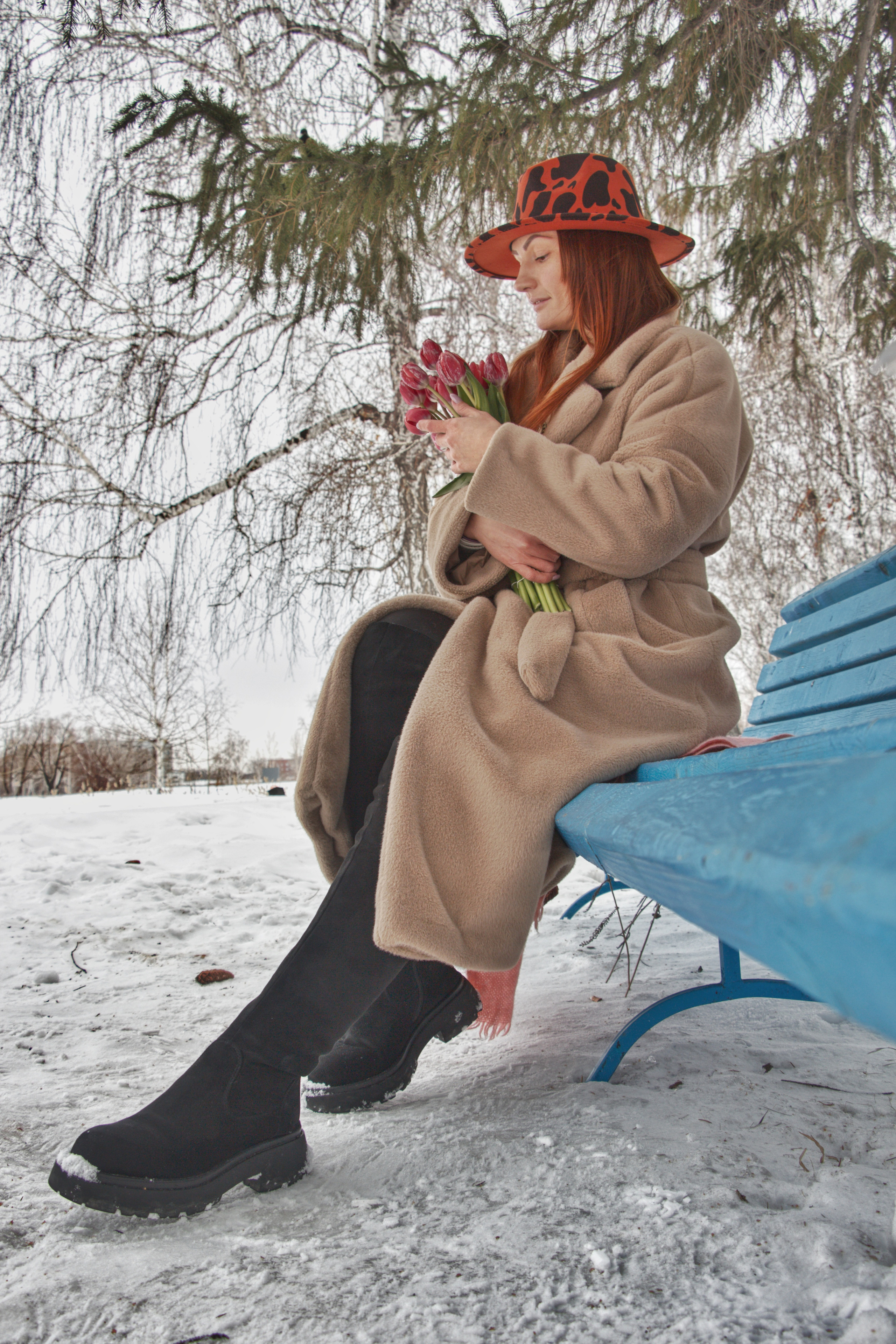 Обоятельная Виктория с букетом тюльпанов…. Творческая, семейная Фотосъемка ДоброДарова Елена Омск