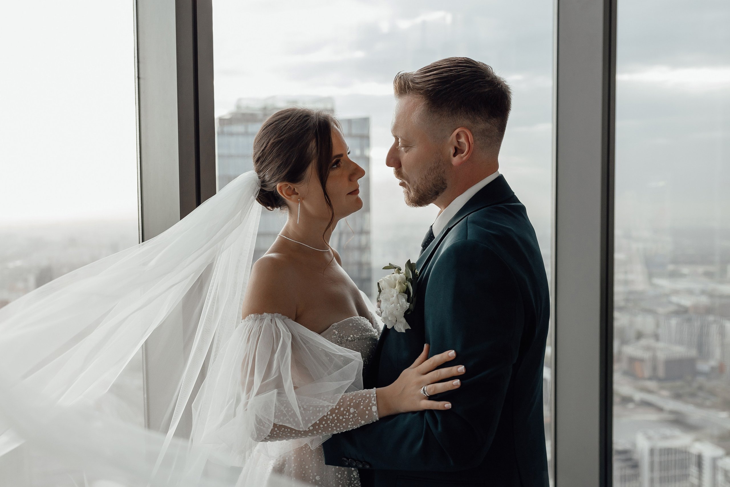 Свадебная фотосессия Москва Сити Башня Федерация Панорама 360