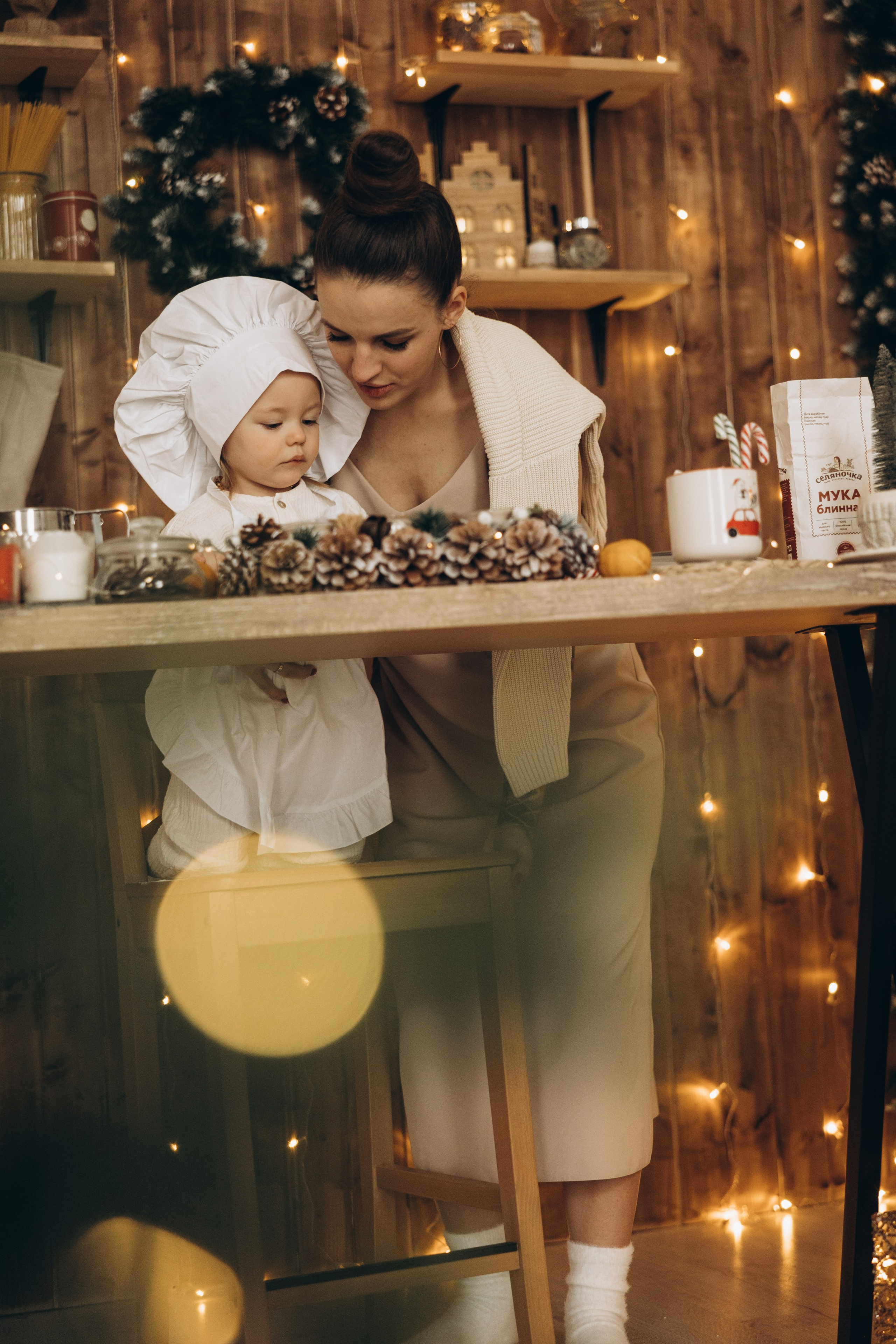 Ольга и Мирослава НГ. Семейный фотограф в Москве Виктория Ястребинская