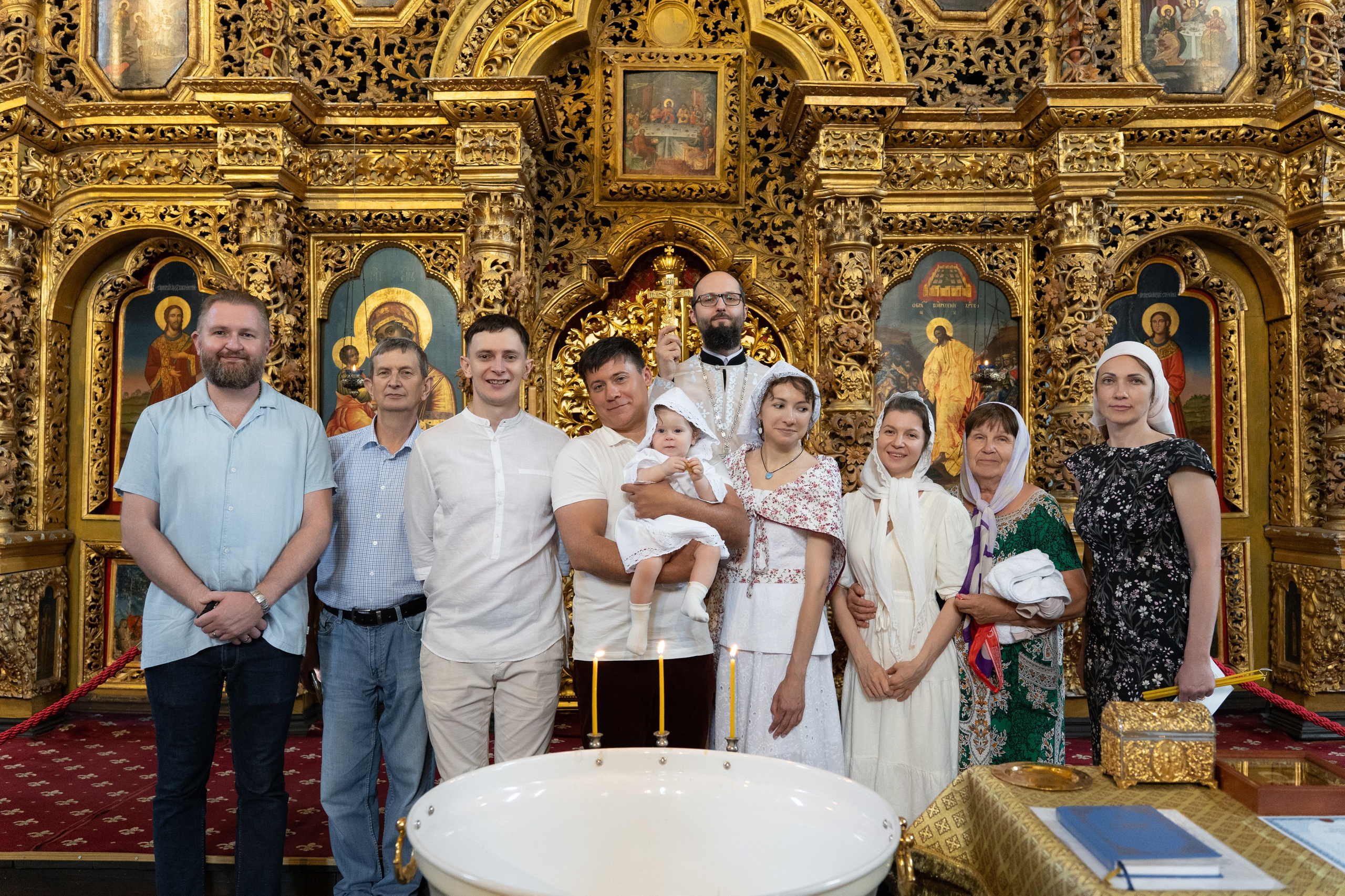 Крестины Майи в Старочеркасском Воскресенском войсковом соборе