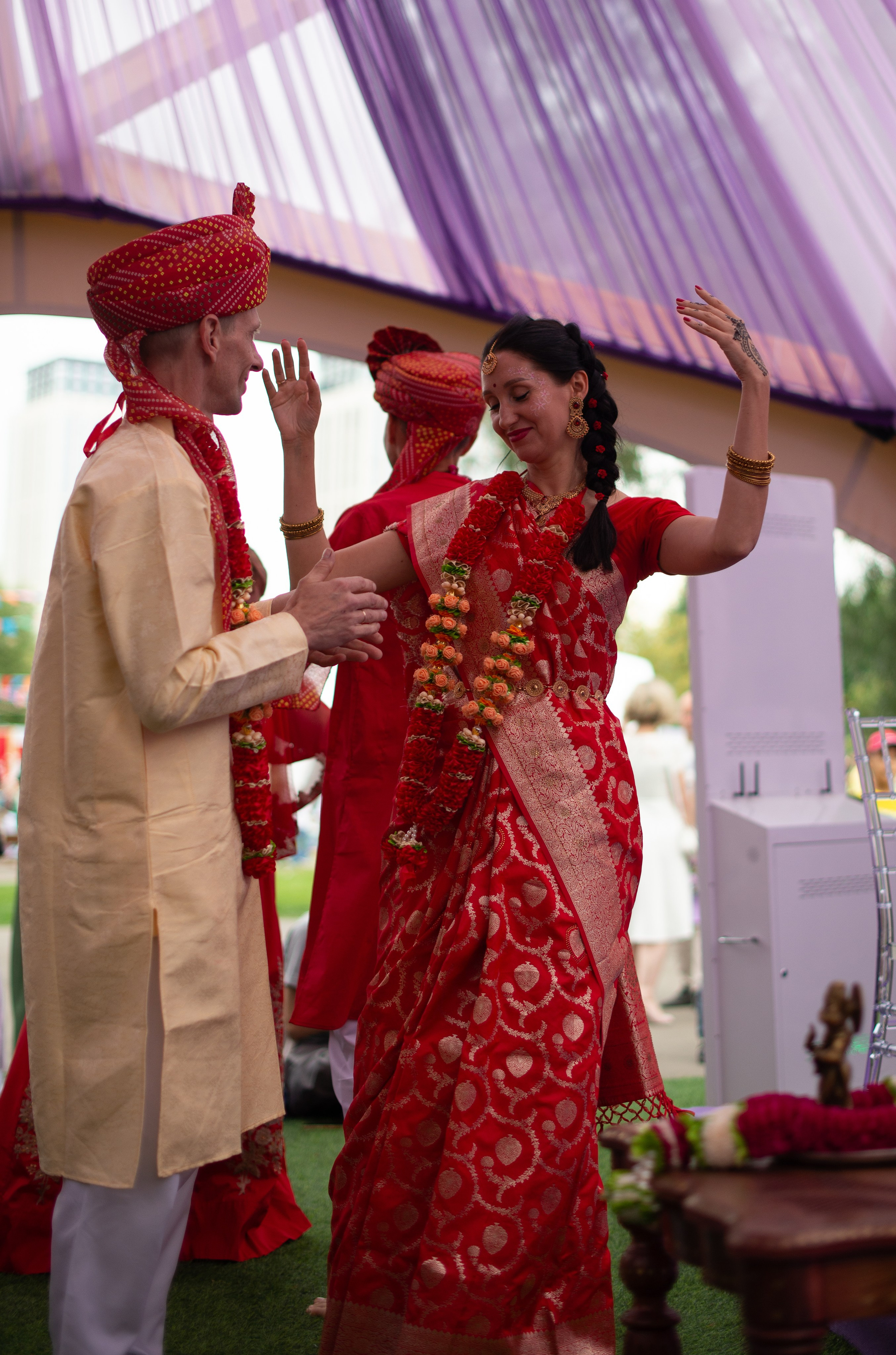 Свадьба в ведической традиции на фестивале День Индии 2025. Victoria Radjevna Репортажный Фотограф — Видеограф Москва • Санкт-Петербург