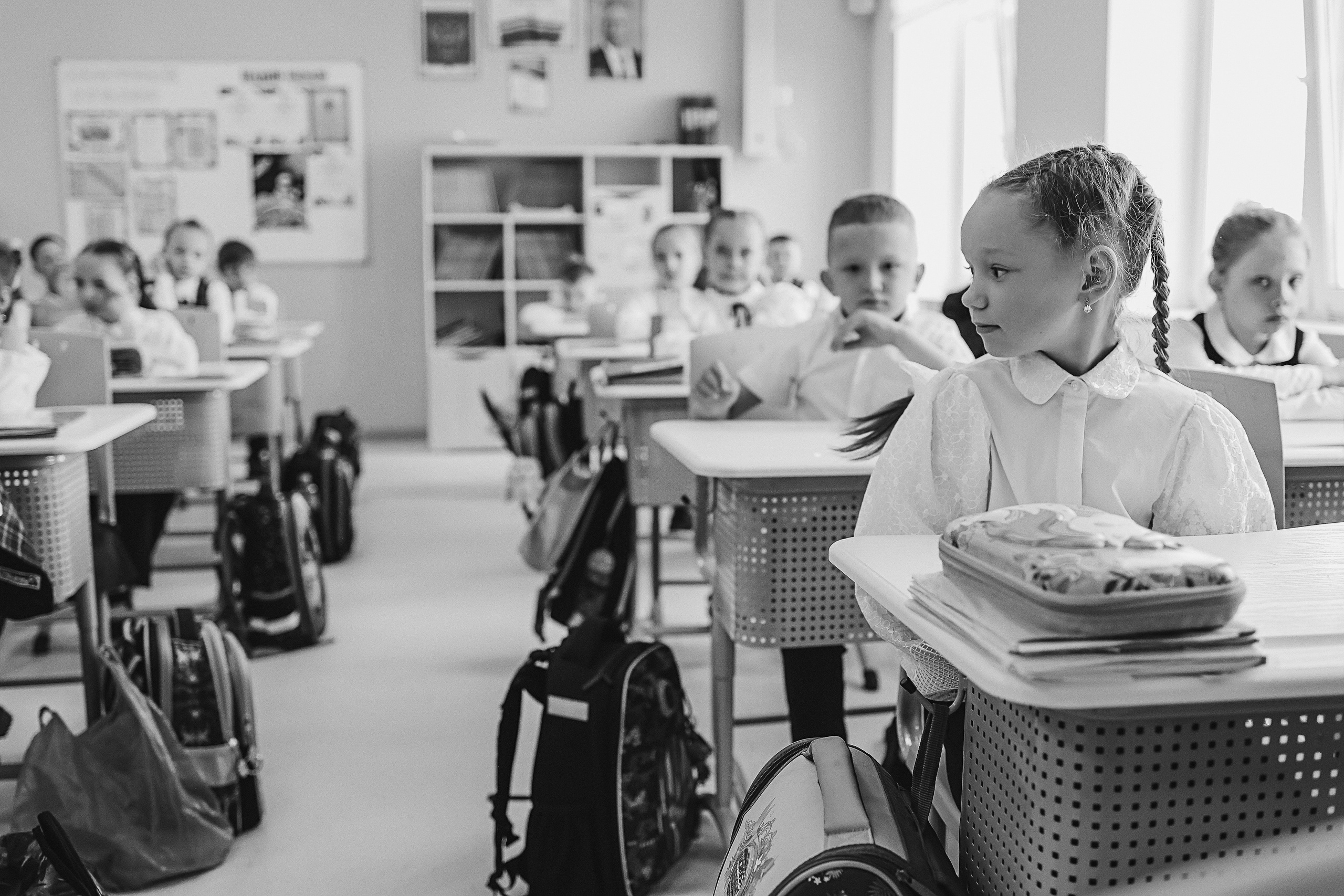 Один день в школе 1 класс. Семейный фотограф Тюмень, фотограф на роды Салмина Мария
