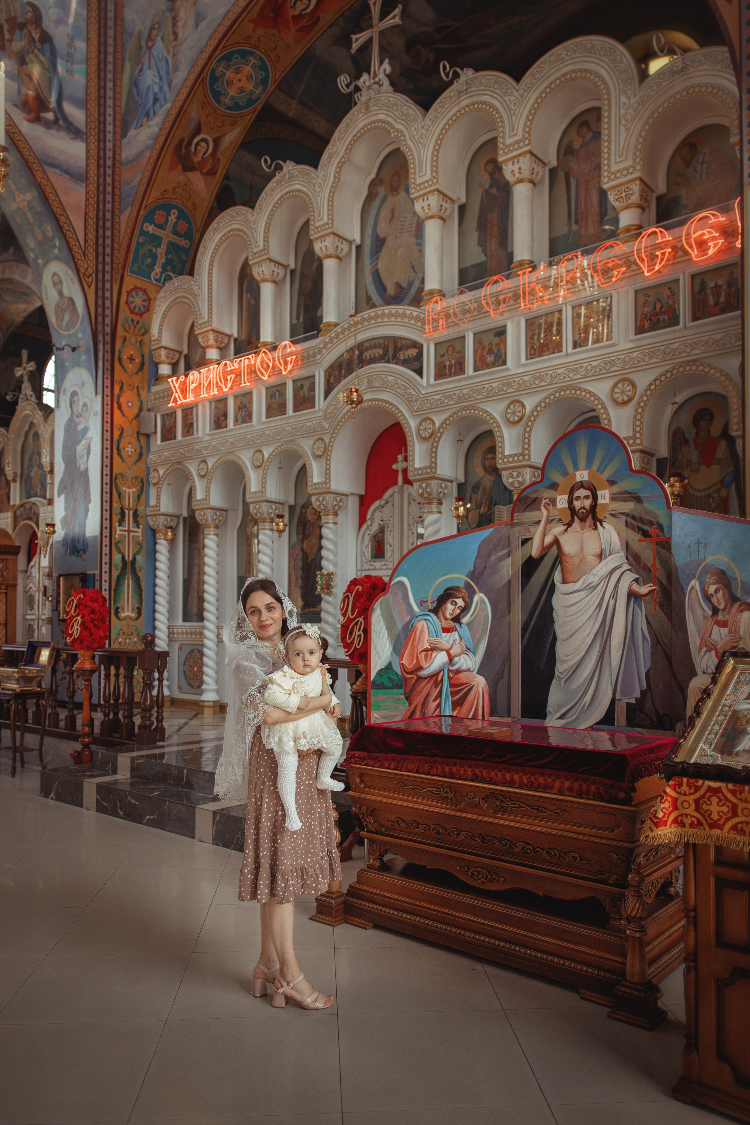 Таинство Крещения Ольги. Храм Михаила Архангела г. Крымск. Фотограф на Крещение и Венчание Краснодарский край — Гранкина Юлия