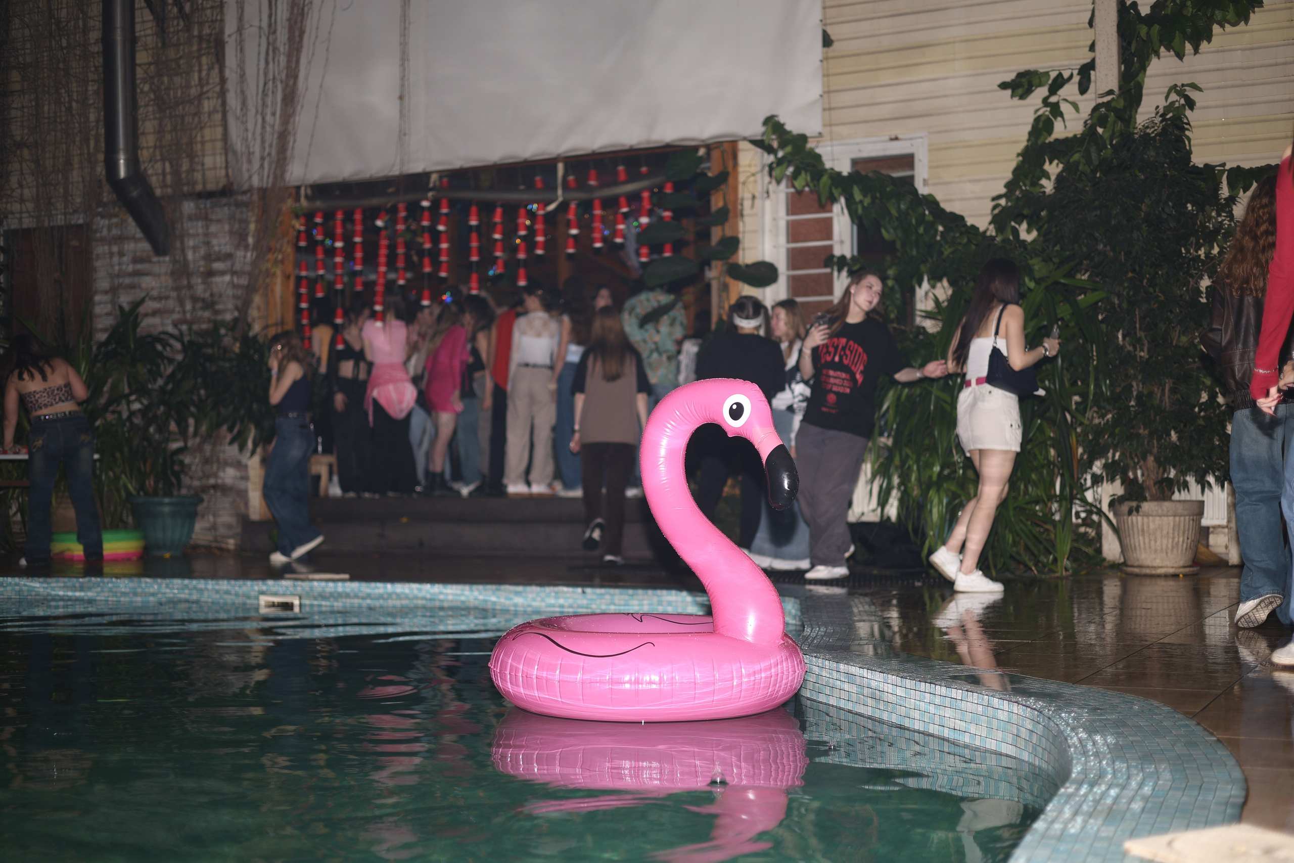 Student american-style party. Mintonov's Film Studio