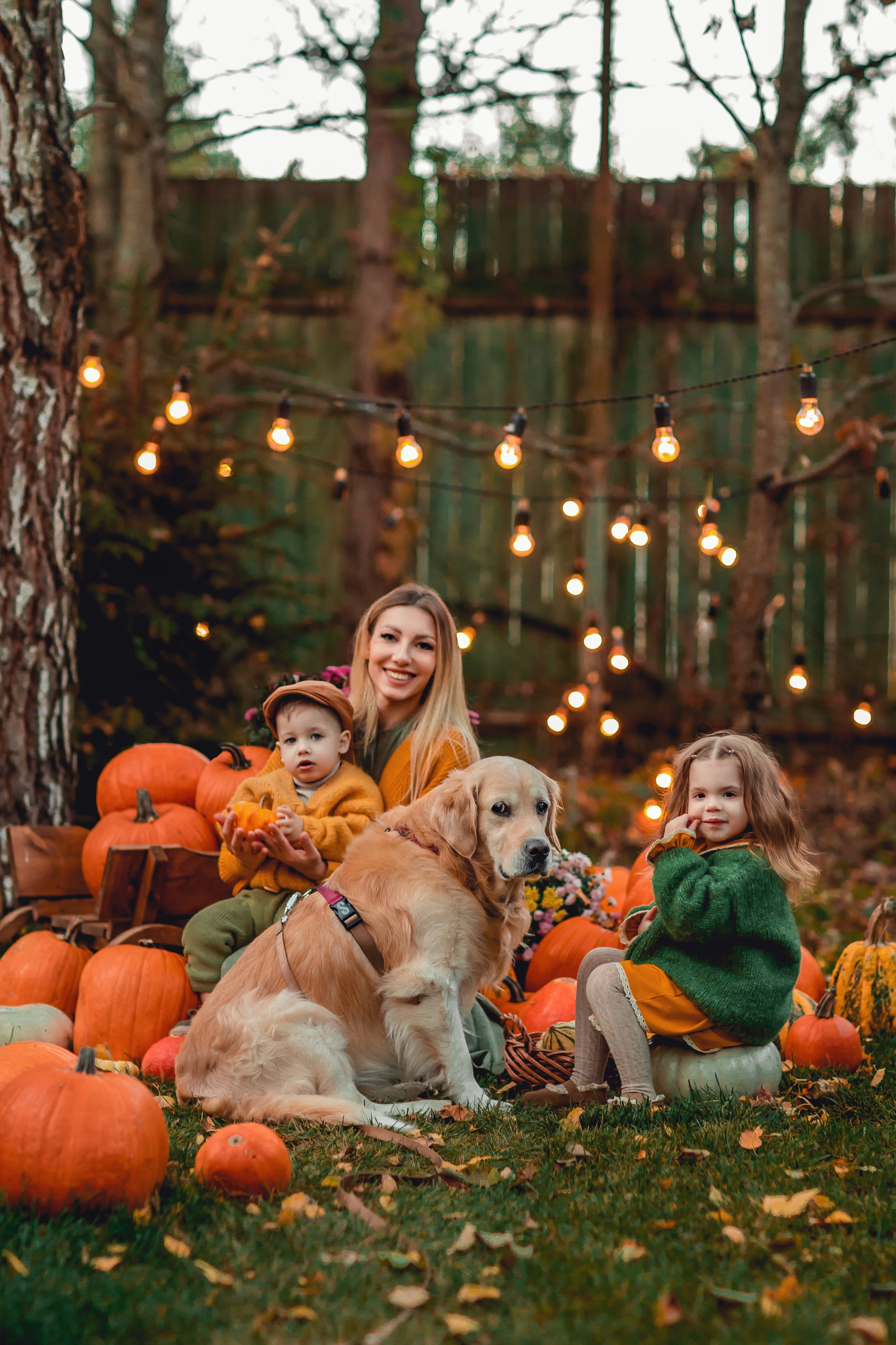 Евгения, Доминика и Дима. Семейный фотограф анималист Мария Крючкова