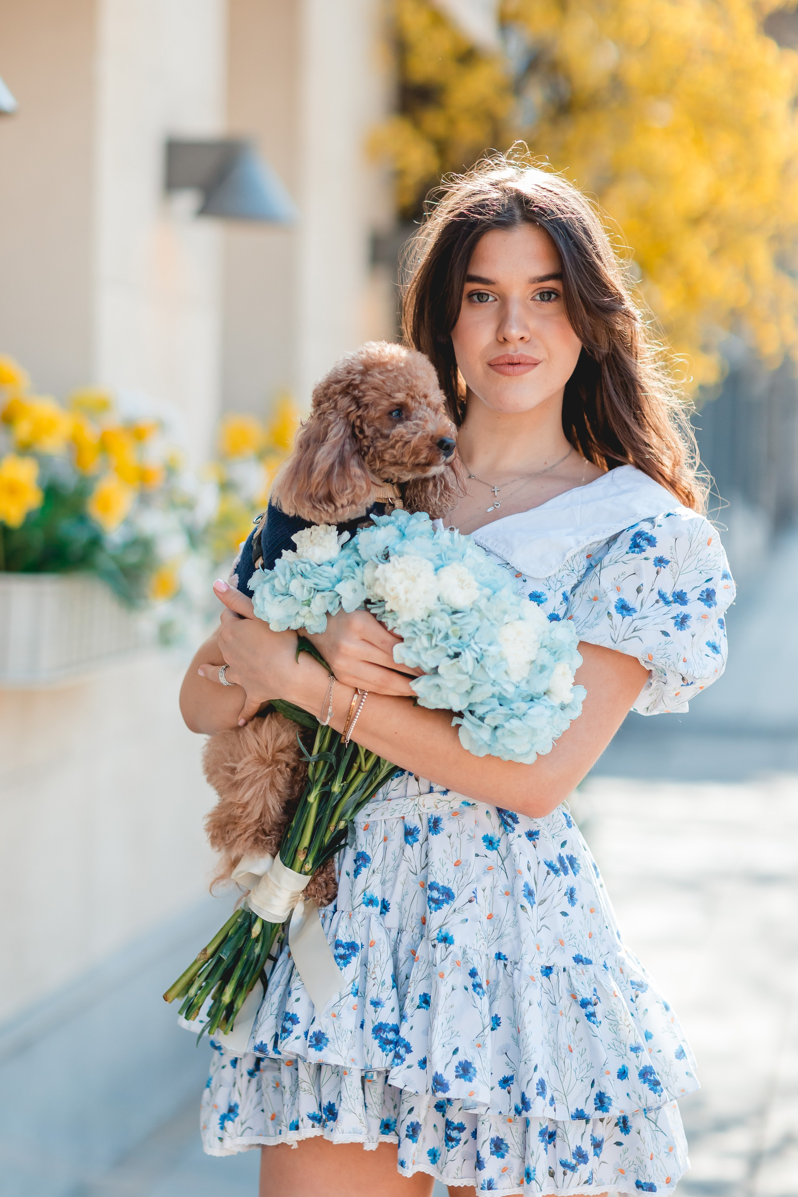 Катя и Джемма. Семейный фотограф анималист Мария Крючкова