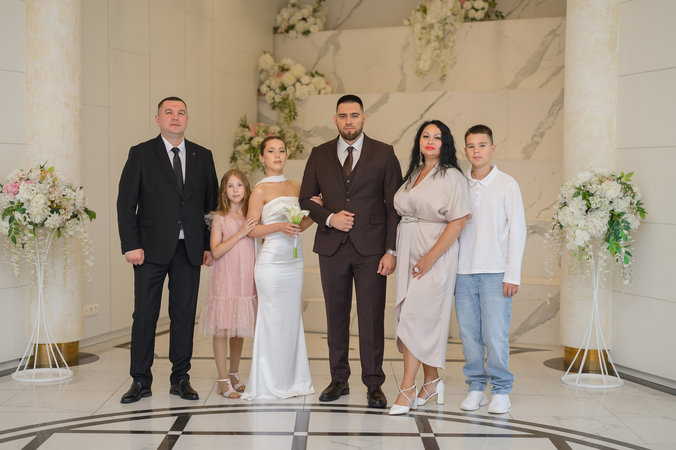 Свадьба для двоих Ксении и Даниила. Регистрация брака в ЗАГСе Крокус сити холла, прогулка в усадьбе Архангельское. Semerlina.ru