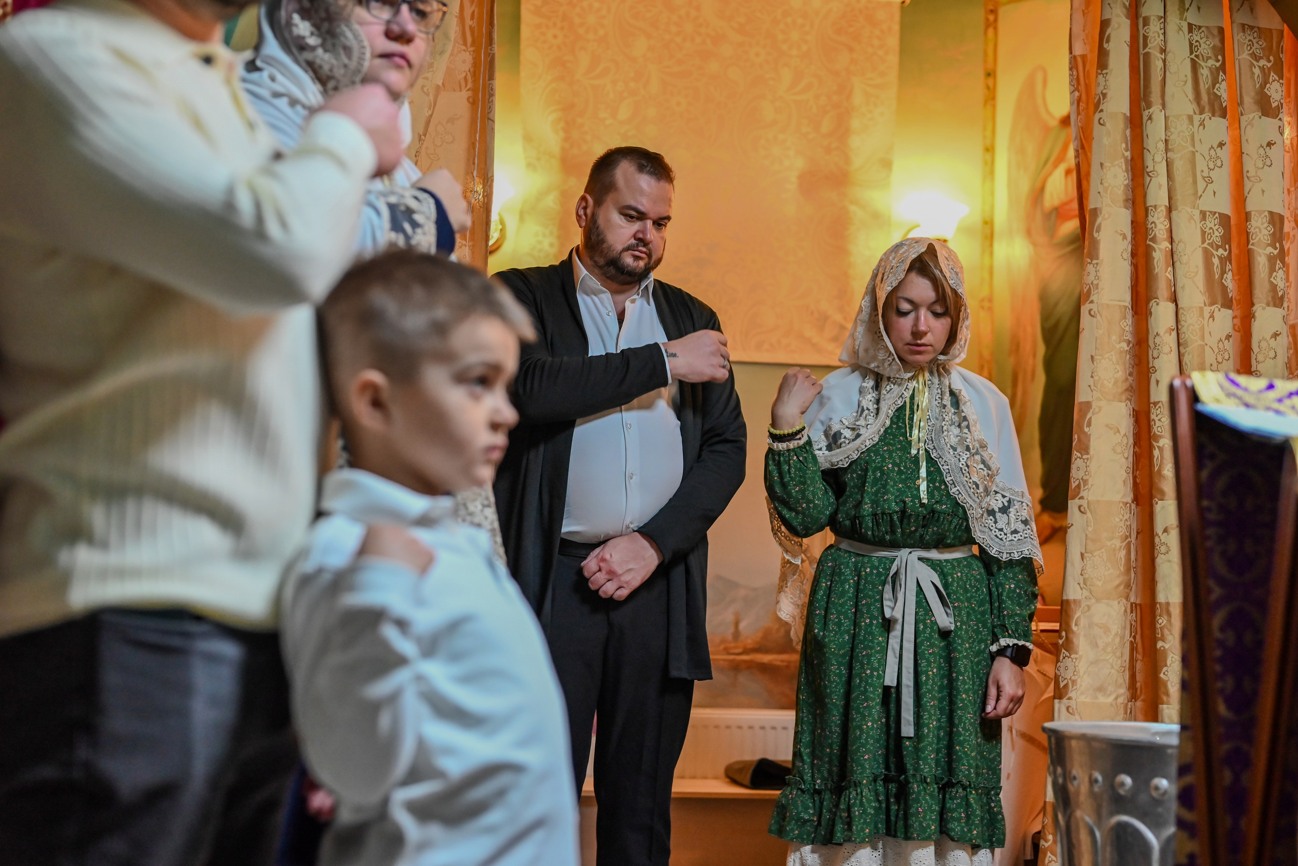 Крещение Совхоз Ленина. Семейный и детский фотограф Москва