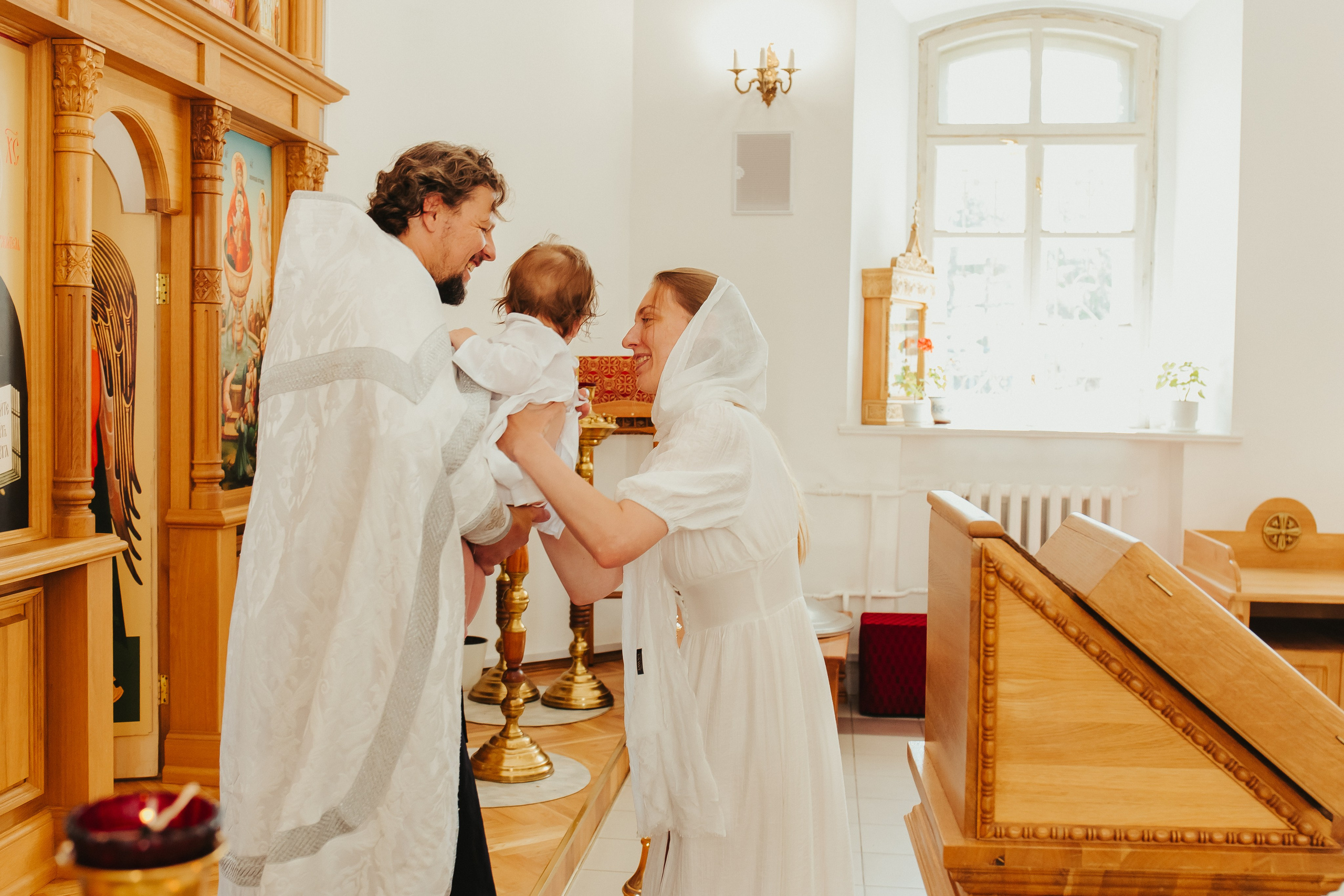 Фотосъемка Крещения ребенка. Фотограф новорожденных и детский в Сергиевом Посаде Кругликова Юлия