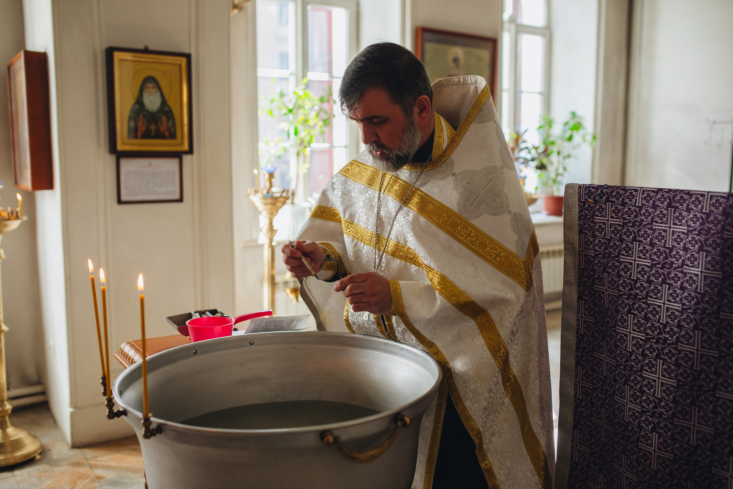 Крещение в светлом Храме. Семейный и детский фотограф в Москве Дорогова Екатерина