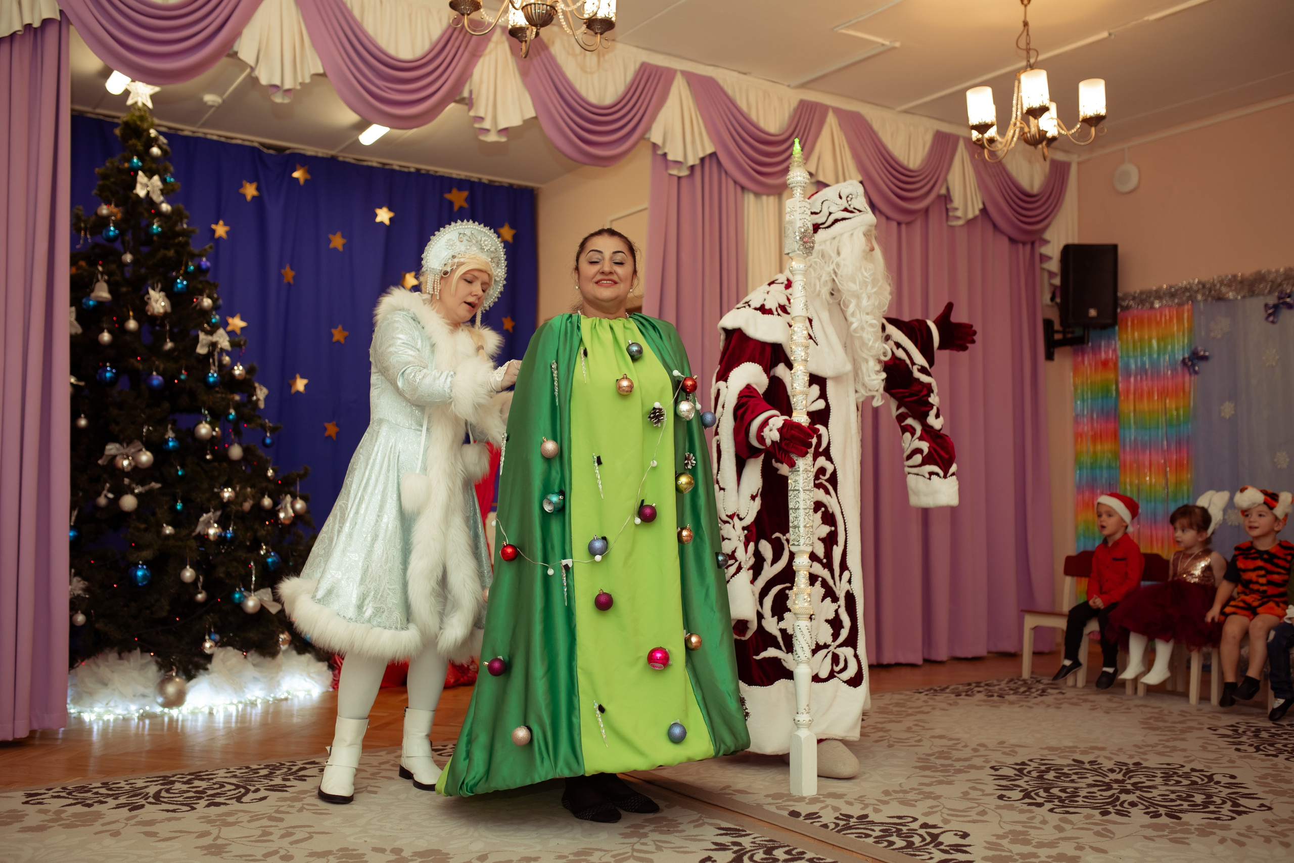 Новогодний утренник в детском саду. Семейный и детский фотограф в Москве Дорогова Екатерина