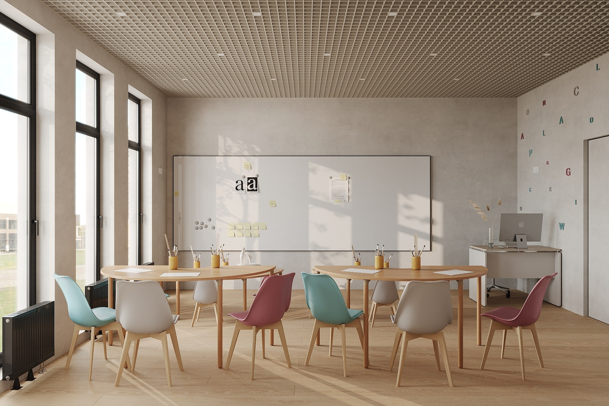 Детский учебный центр в ЖК Московский 65. Дизайнер интерьера из Санкт-Петербурга