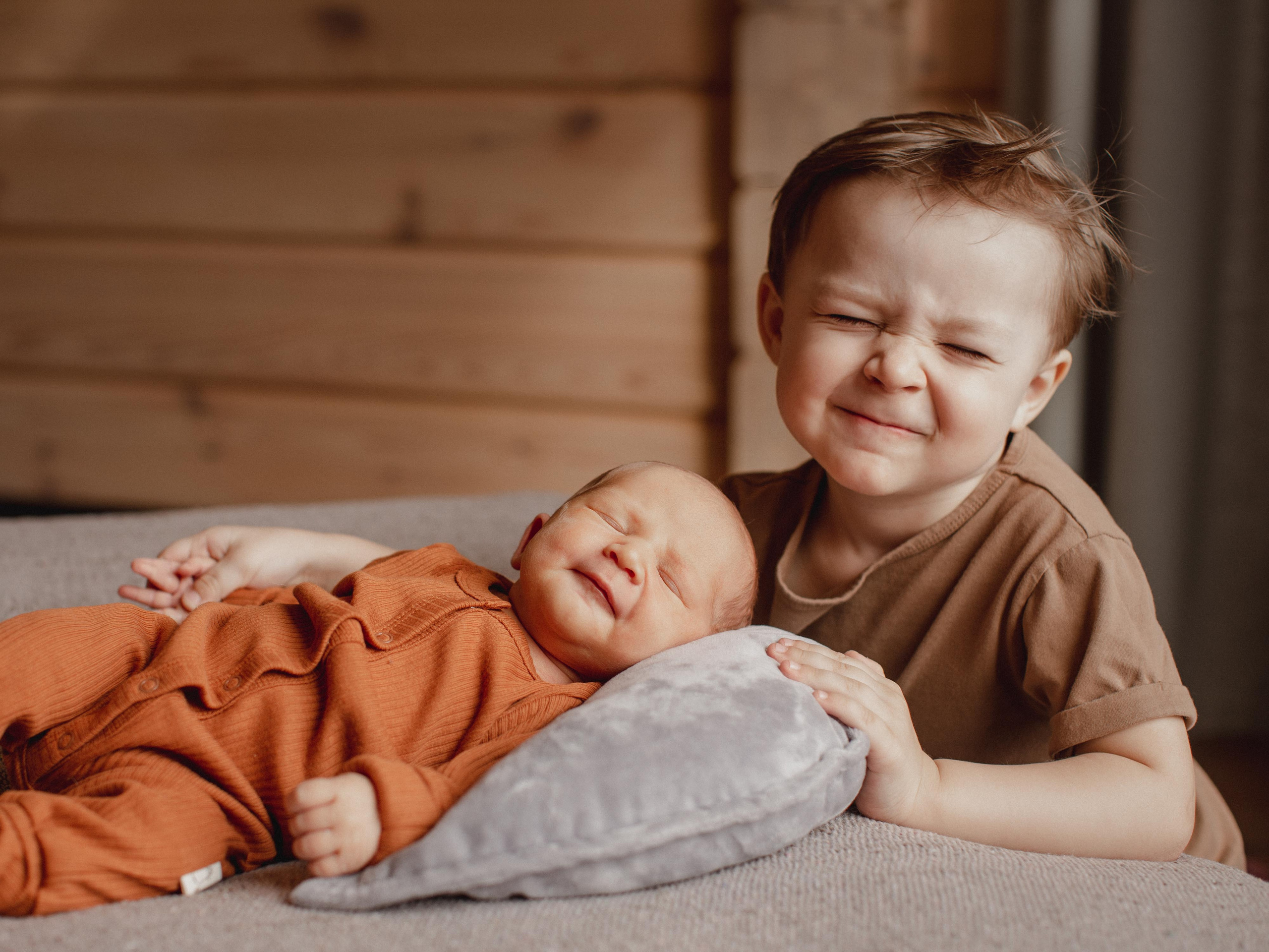 съемка с новорожденным дома 