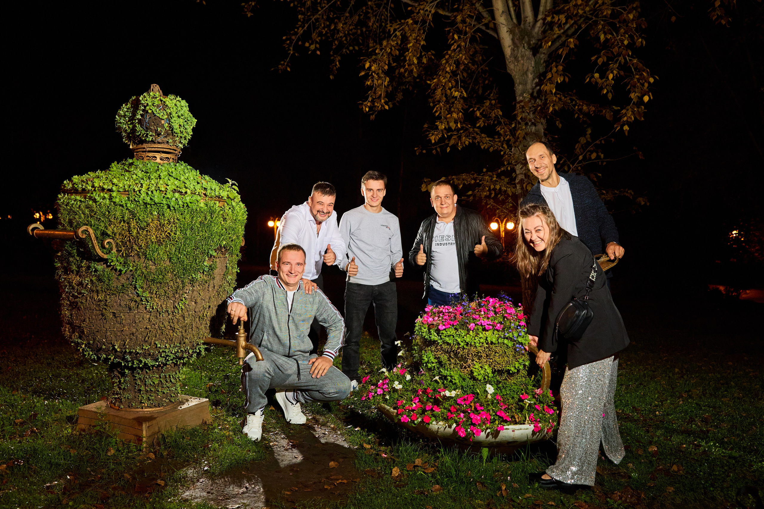 Ночная свадебная фотосессия